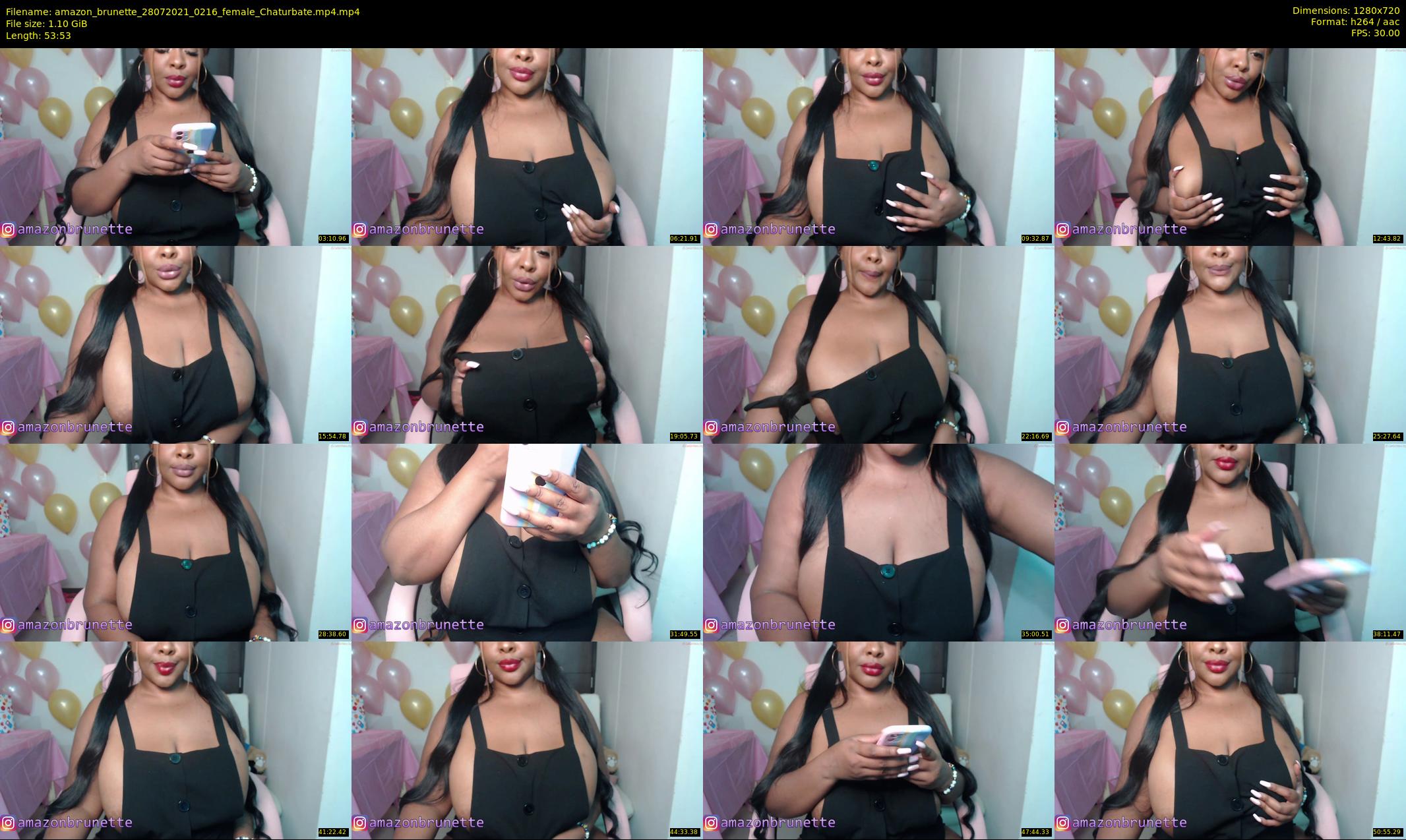 amazon_brunette — 54 minute Chaturbate female cam show recording, 720p, Jul 28, 2021