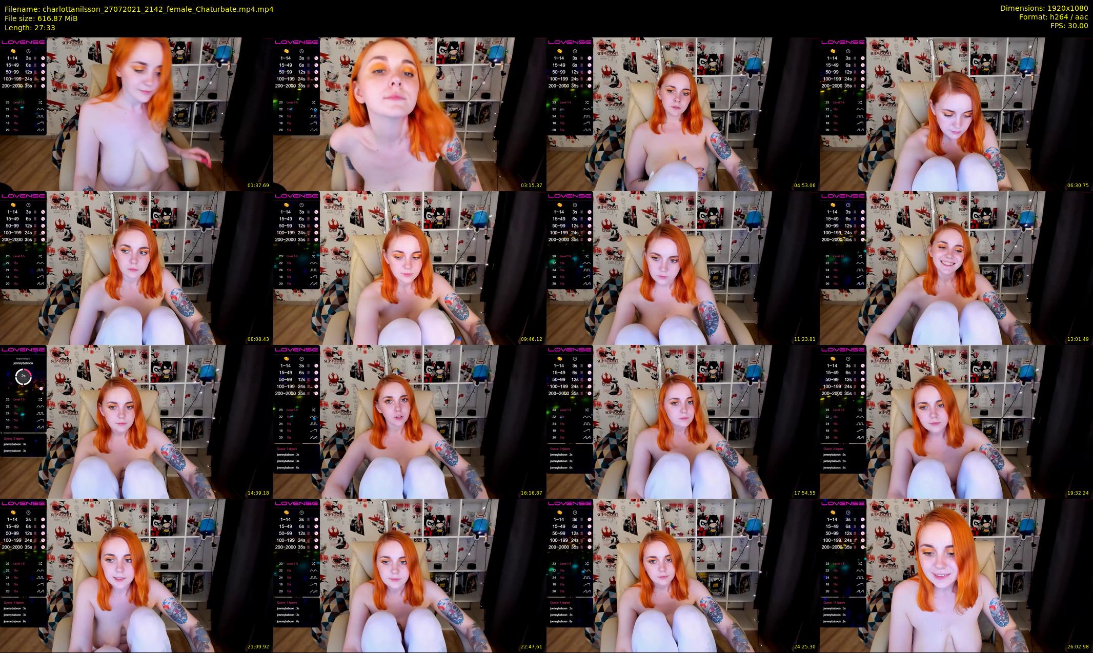 charlottanilsson — 28 minute Chaturbate female cam show recording, 1080p, Jul 27, 2021