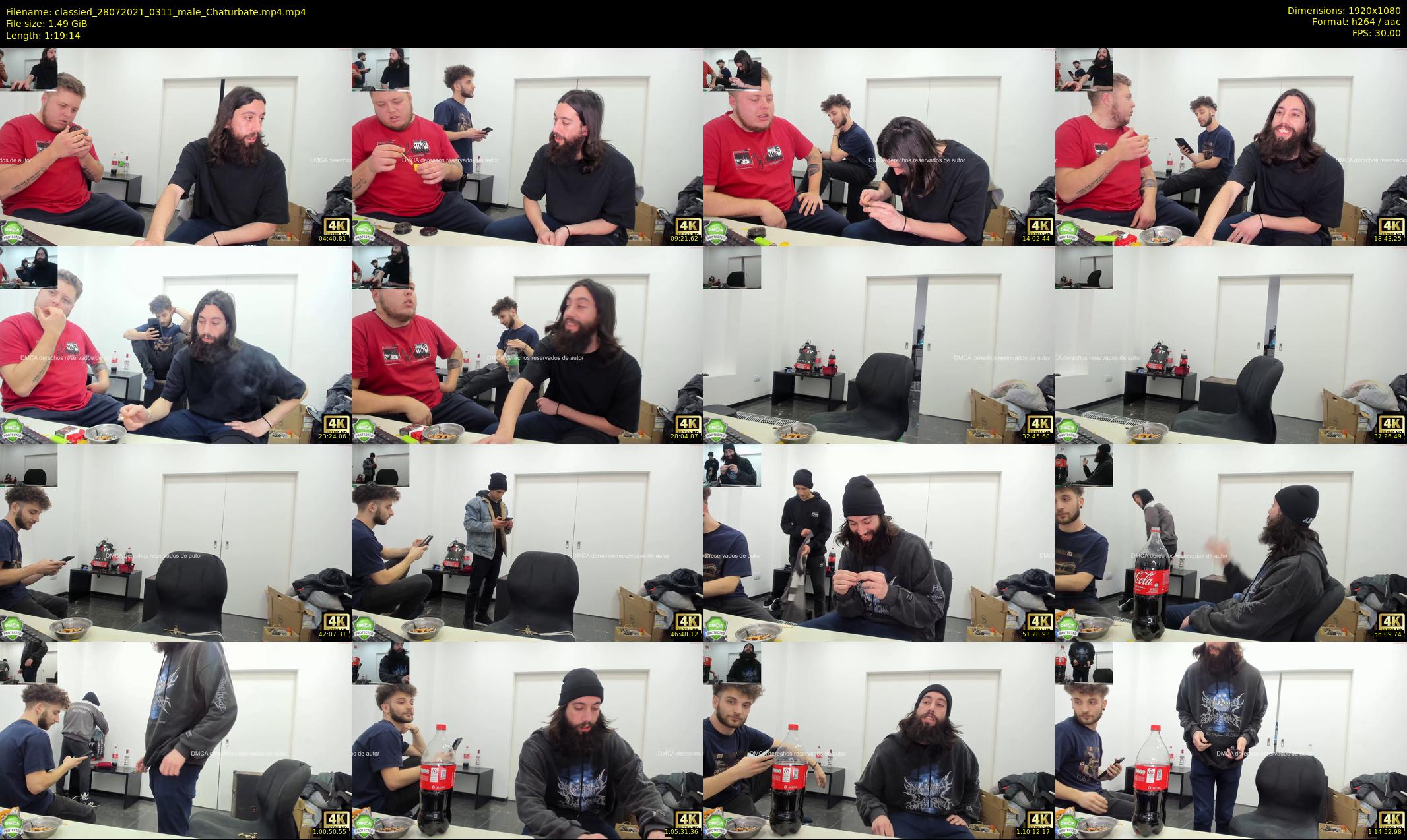 classied — 80 minute Chaturbate male cam show recording, 1080p, Jul 28, 2021