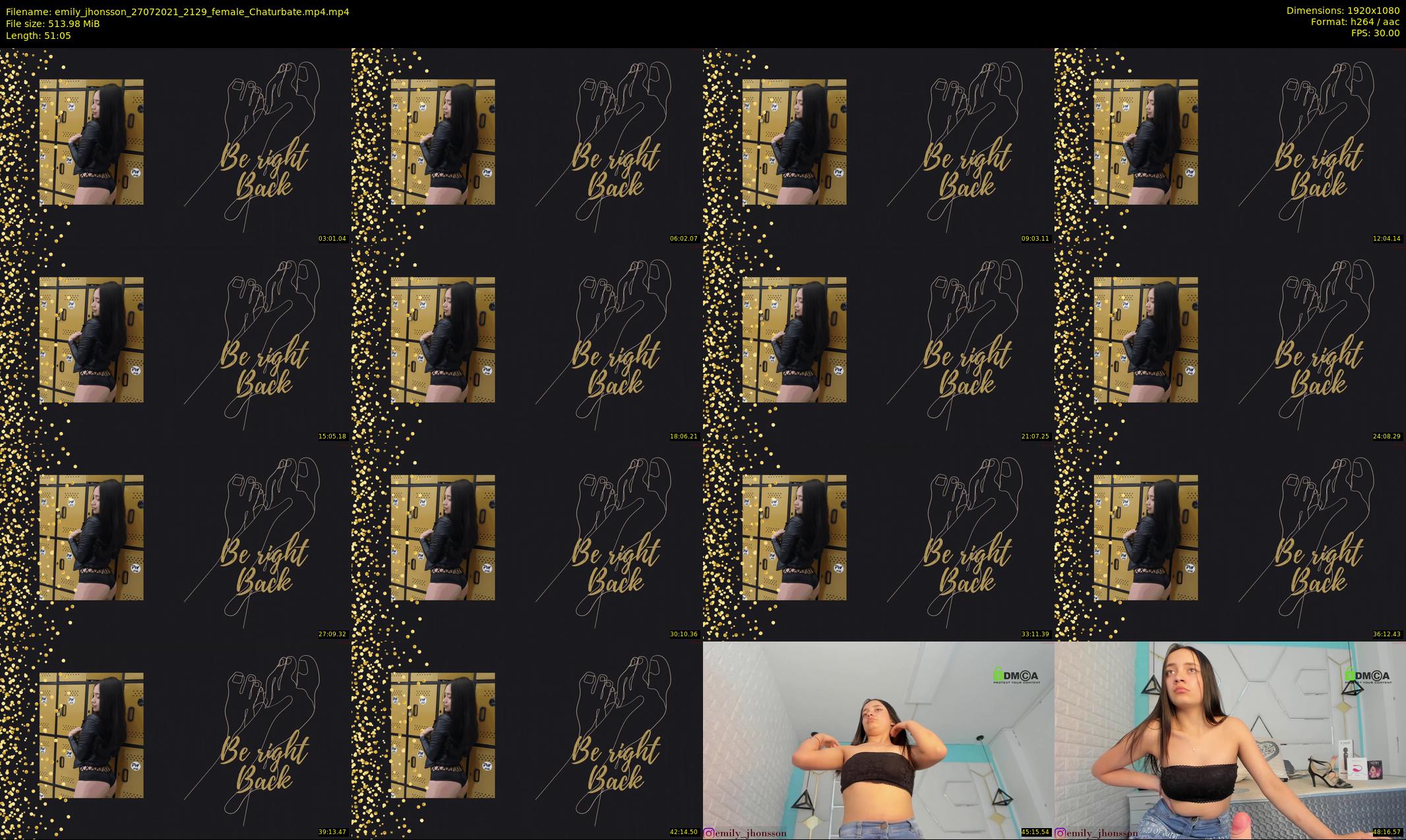 emily_jhonsson — 52 minute Chaturbate female cam show recording, 1080p, Jul 27, 2021