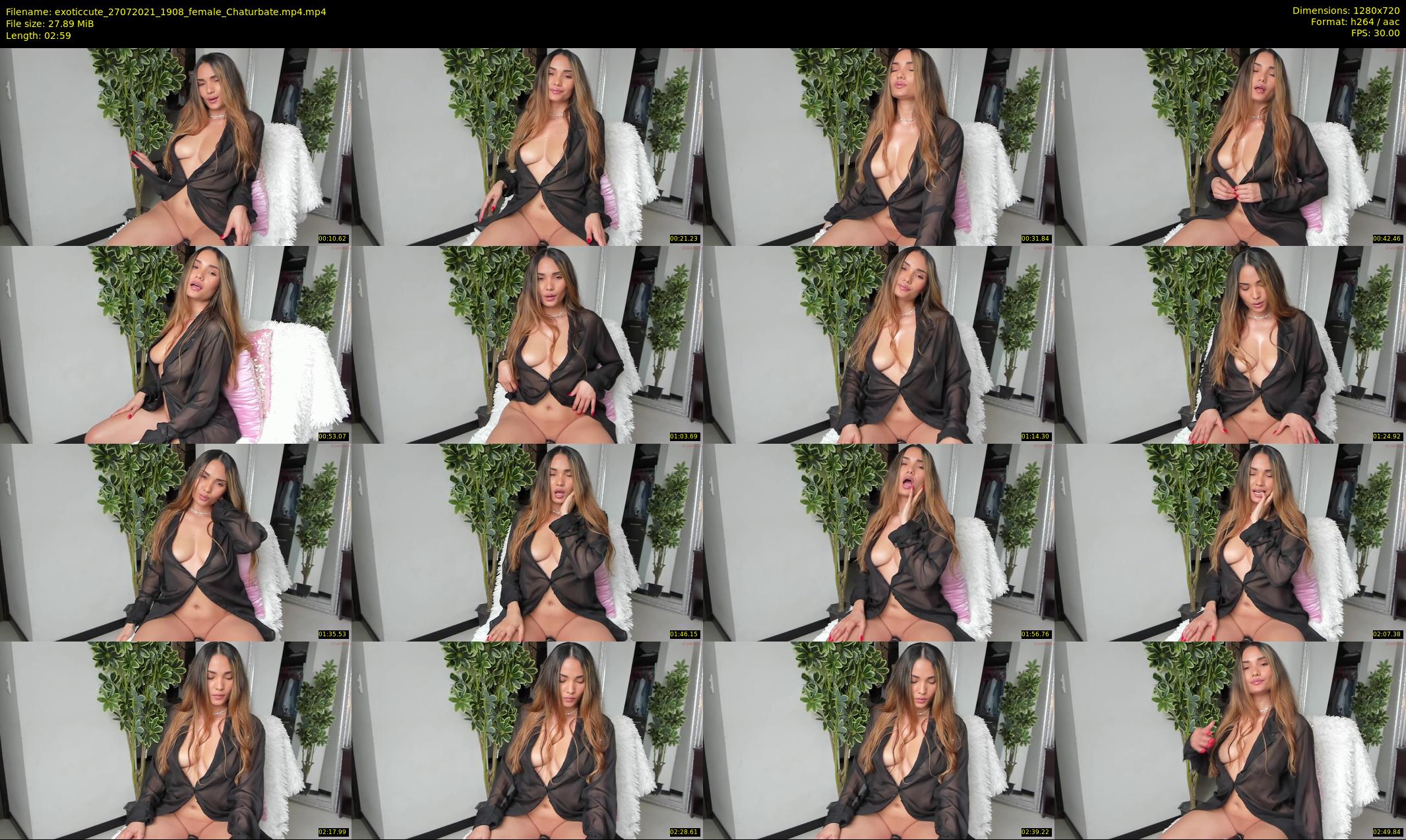 exoticcute — 3 minute Chaturbate female cam show recording, 720p, Jul 27, 2021