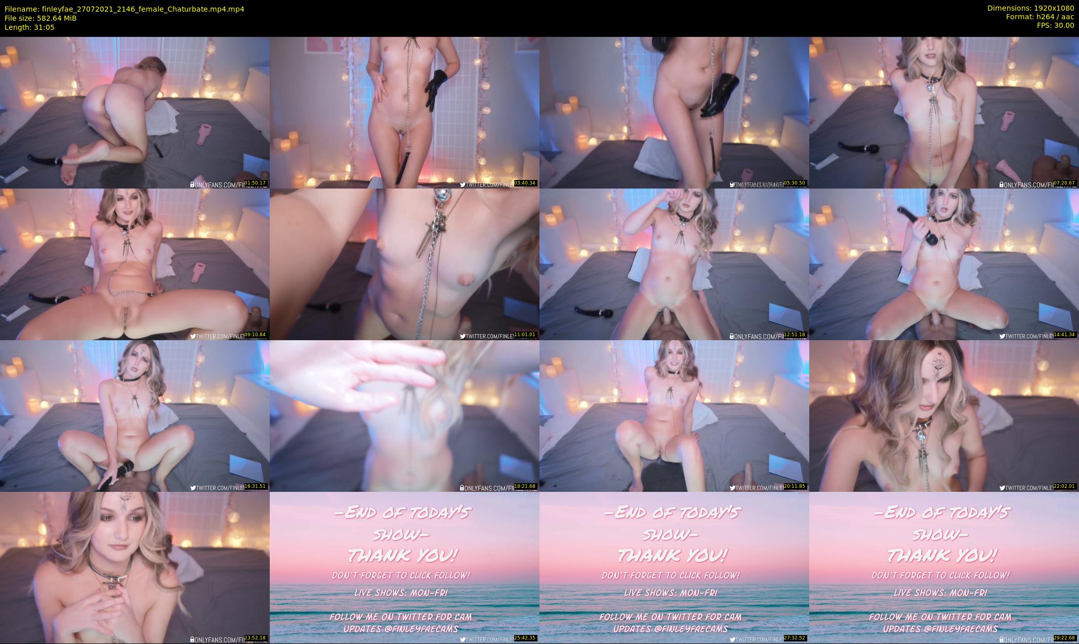 finleyfae — 32 minute Chaturbate female cam show recording, 1080p, Jul 27, 2021