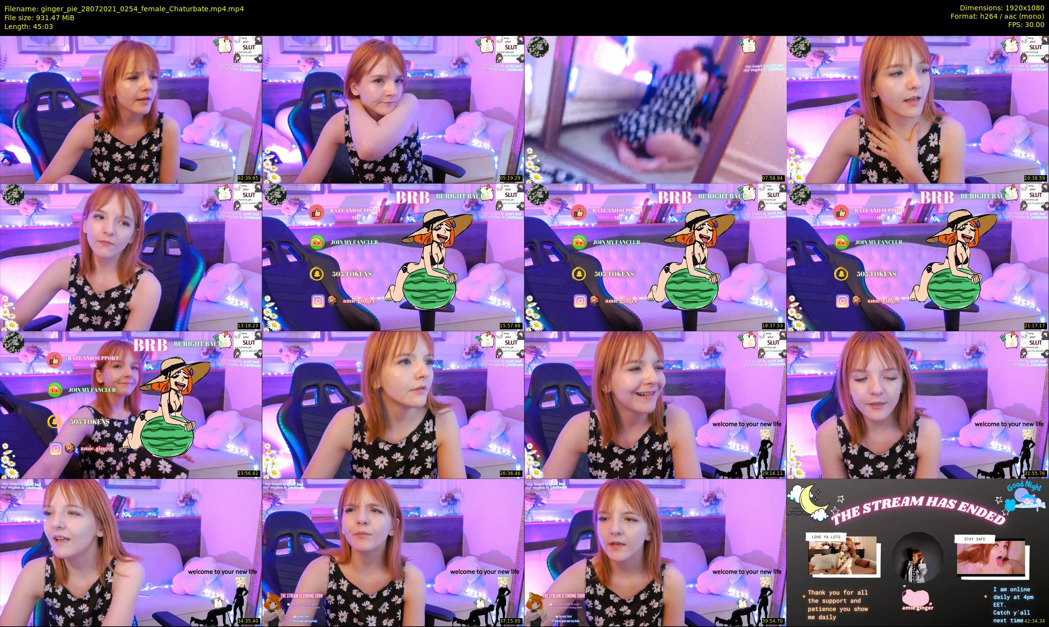 ginger_pie — 46 minute Chaturbate female cam show recording, 1080p, Jul 28, 2021