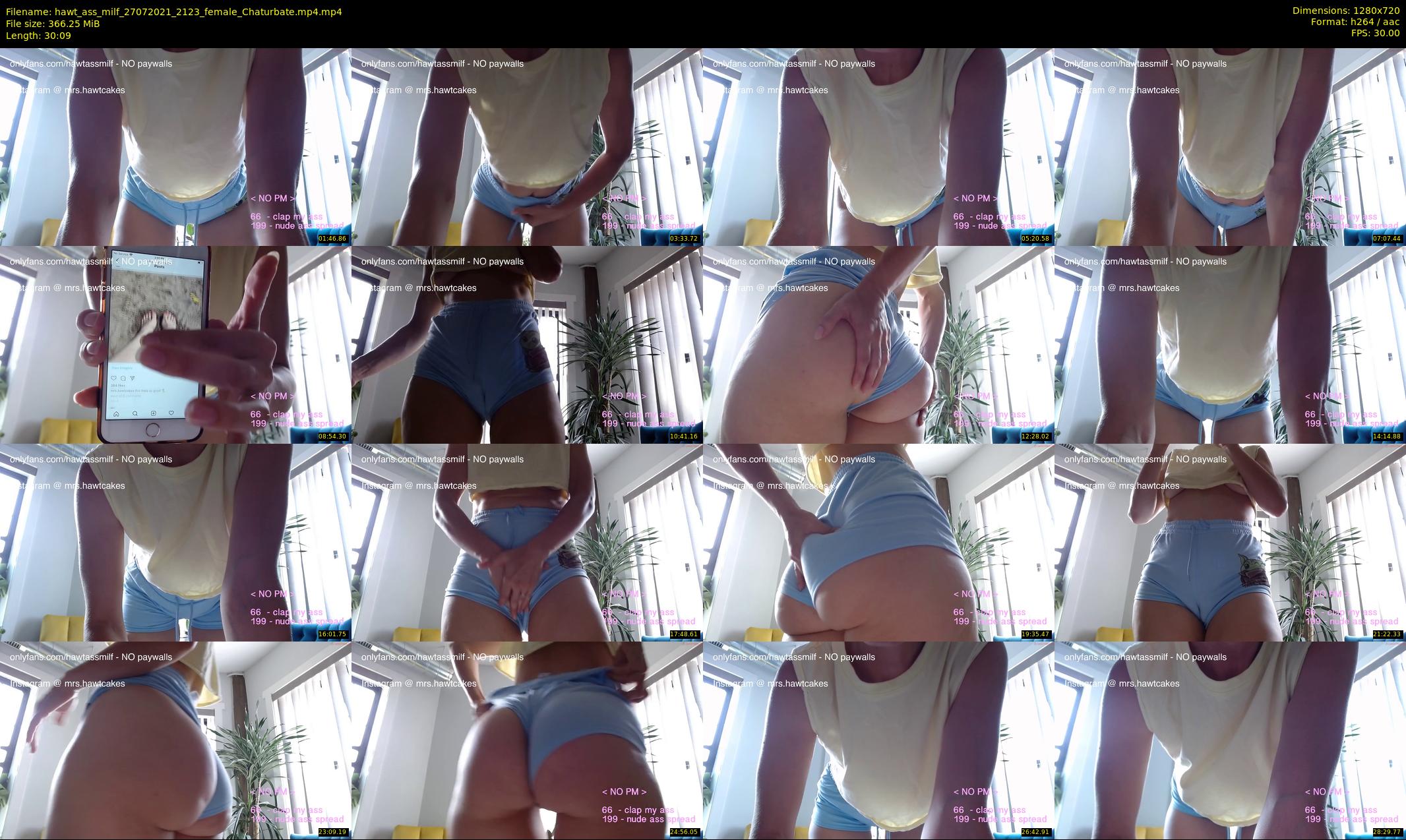hawt_ass_milf — 31 minute Chaturbate female cam show recording, 720p, Jul 27, 2021