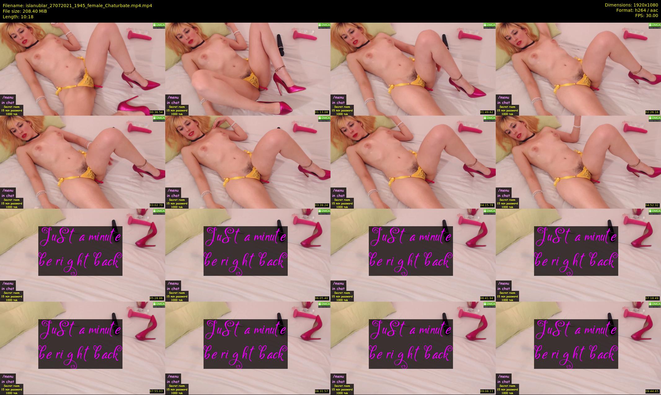 islanublar — 11 minute Chaturbate female cam show recording, 1080p, Jul 27, 2021