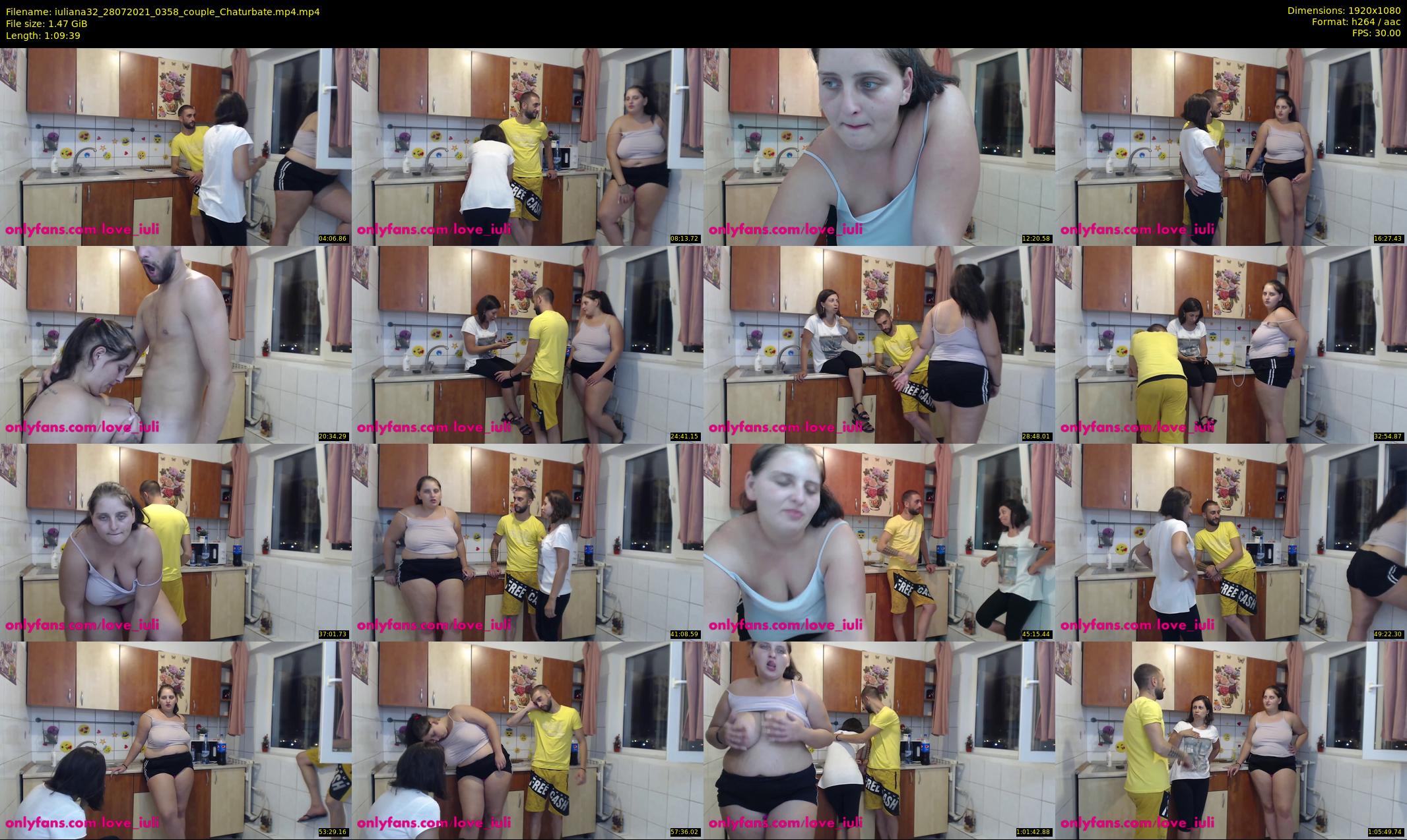 iuliana32 — 70 minute Chaturbate couple cam show recording, 1080p, Jul 28, 2021
