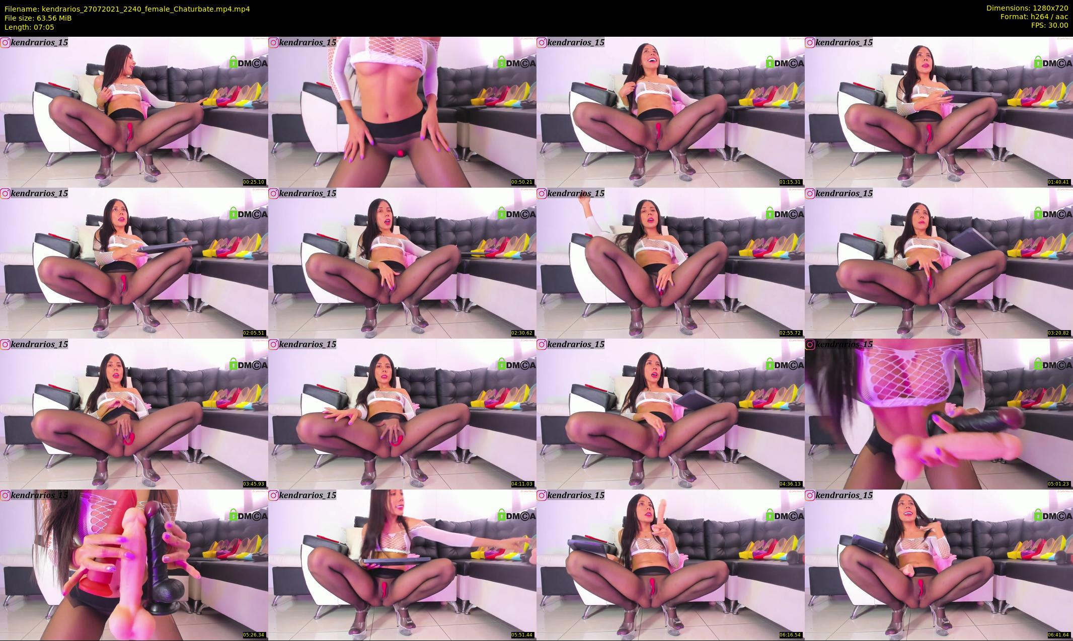 kendrarios — 8 minute Chaturbate female cam show recording, 720p, Jul 27, 2021