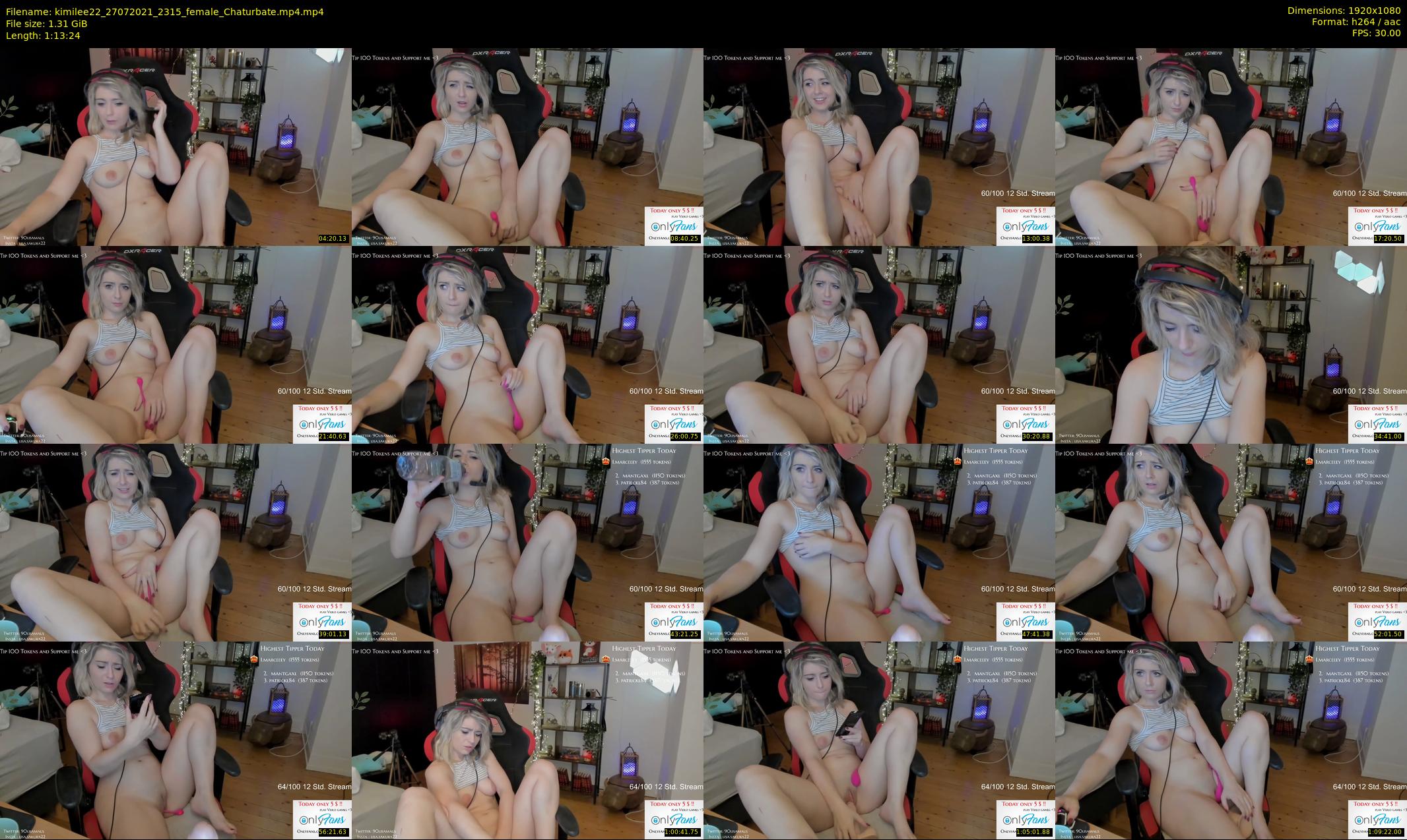 kimilee22 — 74 minute Chaturbate female cam show recording, 1080p, Jul 27, 2021