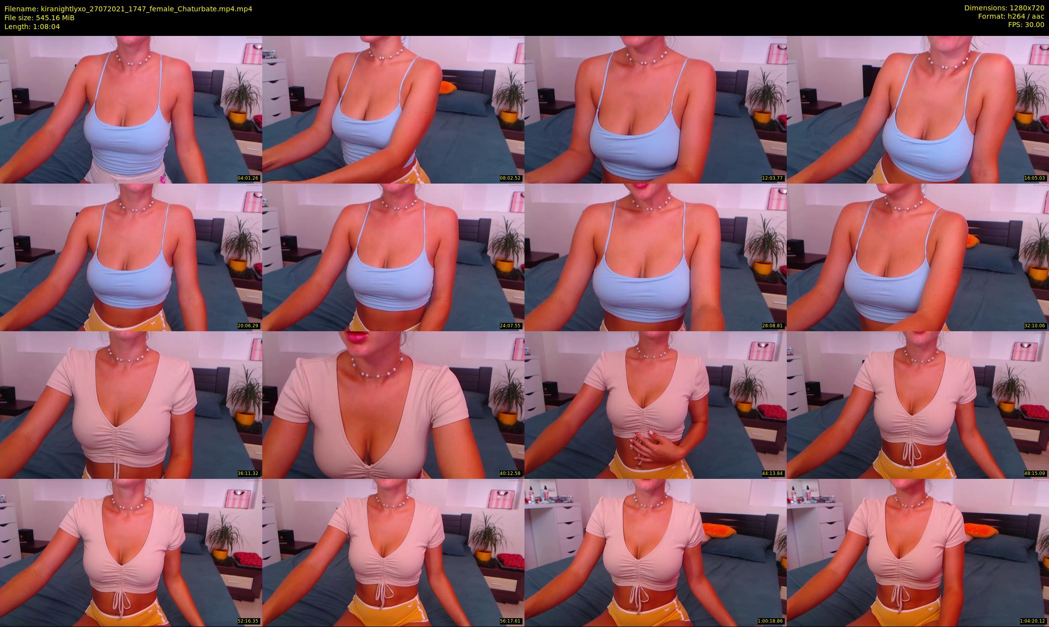 kiranightlyxo — 69 minute Chaturbate female cam show recording, 720p, Jul 27, 2021