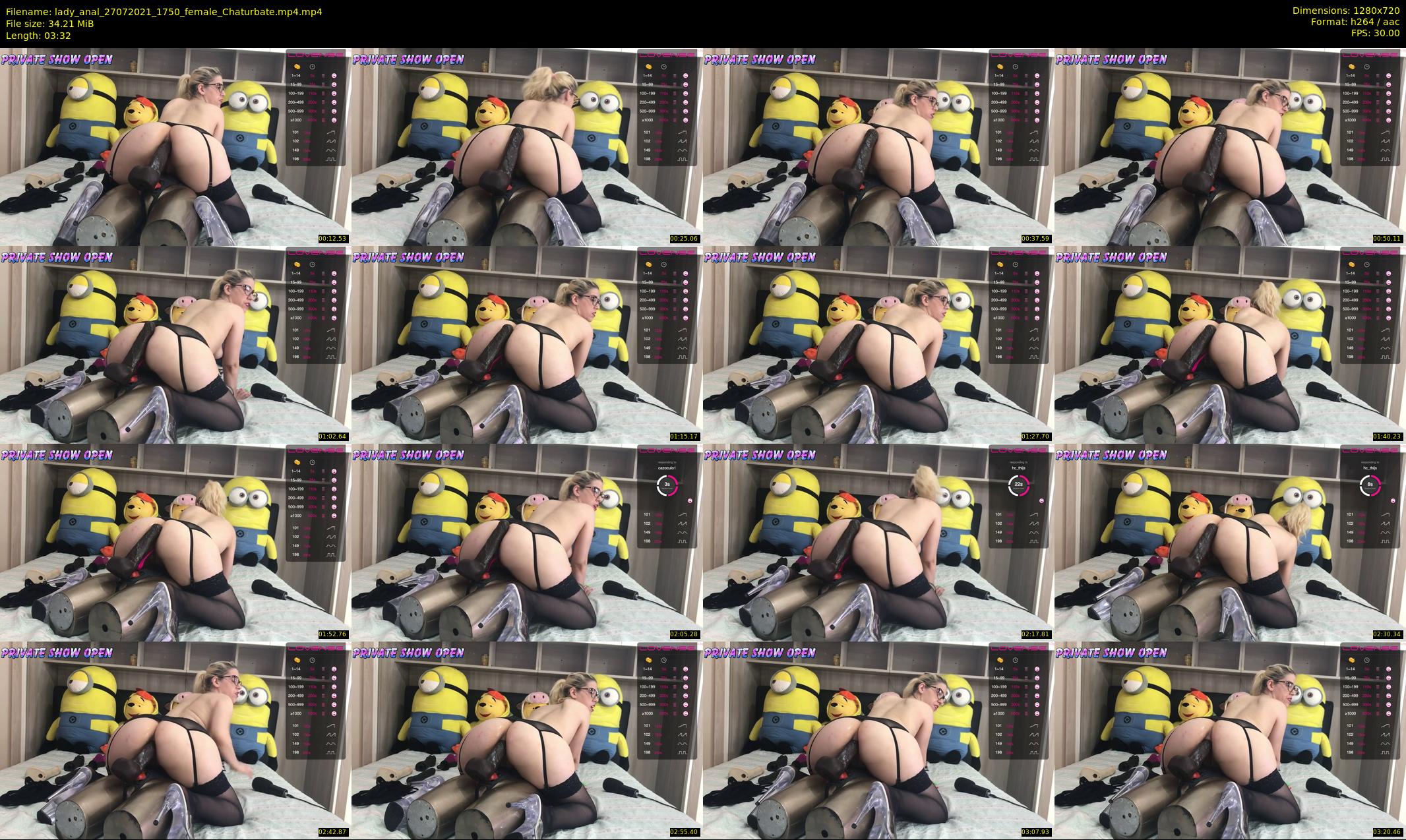 lady_anal — 4 minute Chaturbate female cam show recording, 720p, Jul 27, 2021