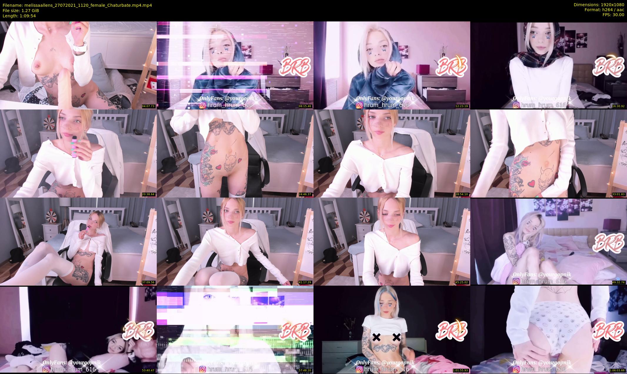 melissaallens — 70 minute Chaturbate female cam show recording, 1080p, Jul 27, 2021