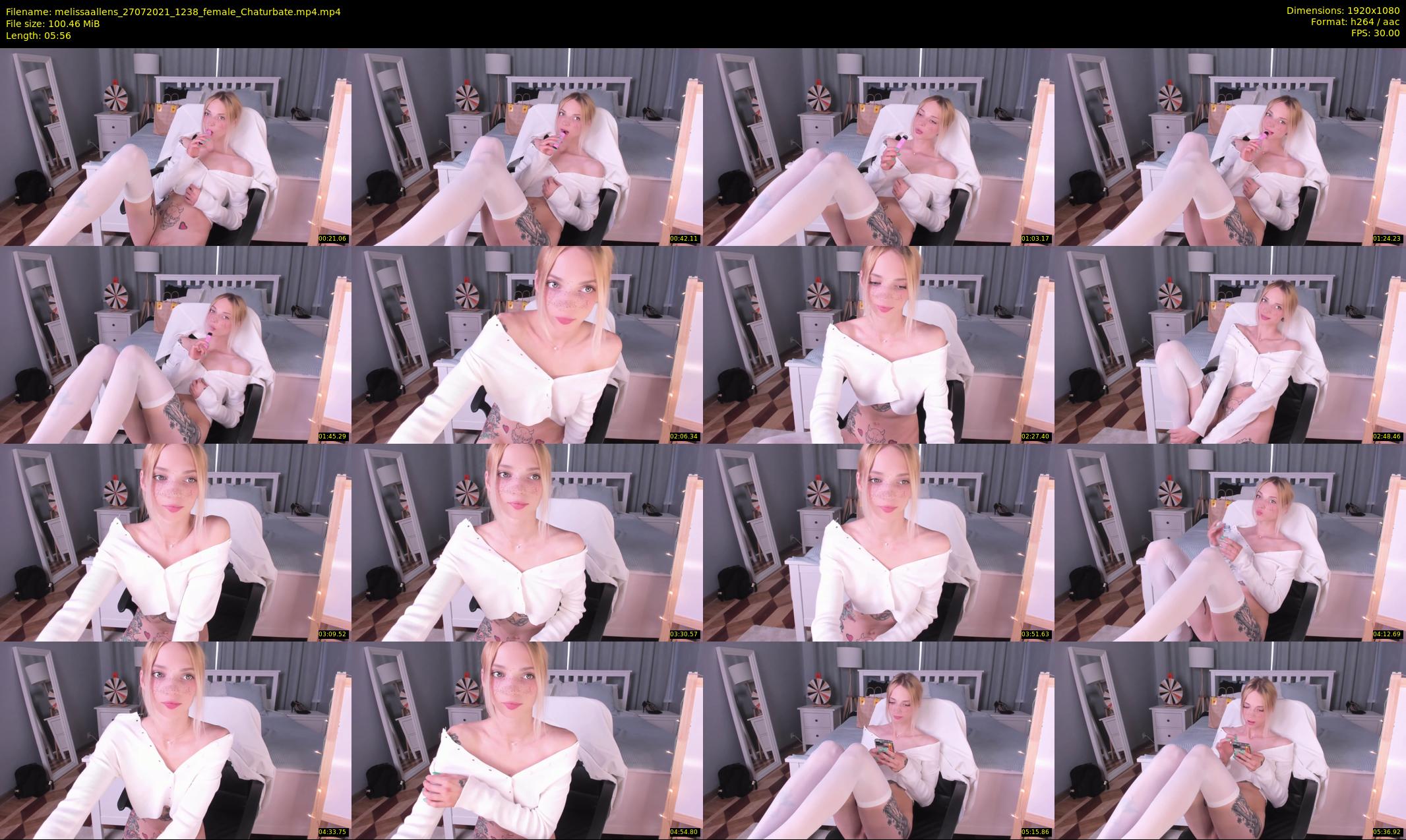 melissaallens — 6 minute Chaturbate female cam show recording, 1080p, Jul 27, 2021