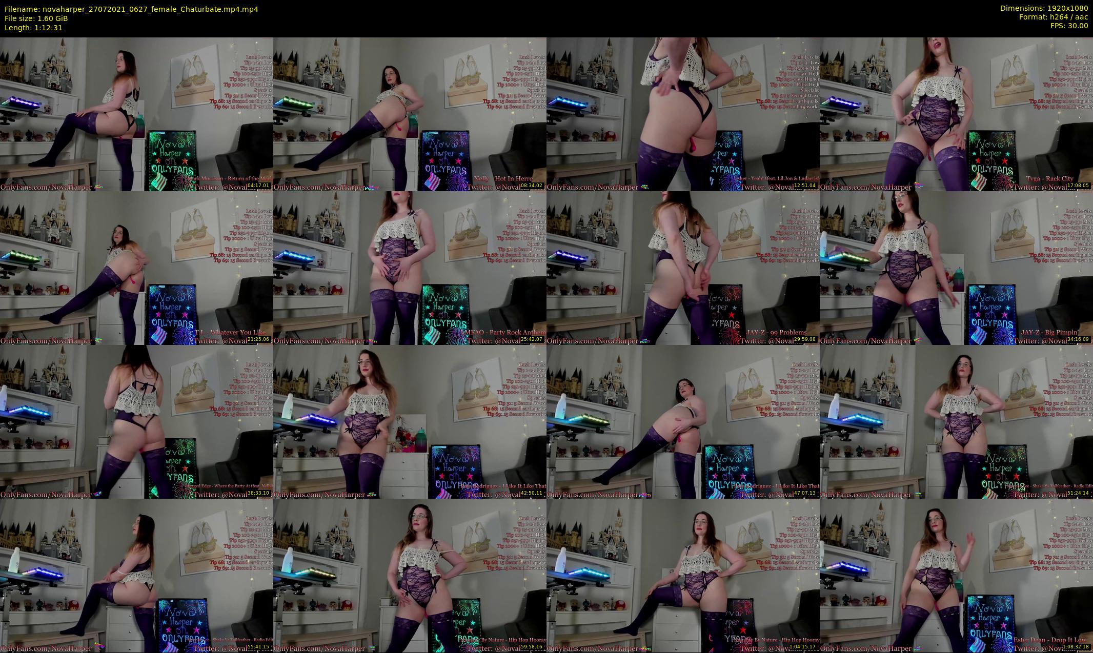 novaharper — 73 minute Chaturbate female cam show recording, 1080p, Jul 27, 2021