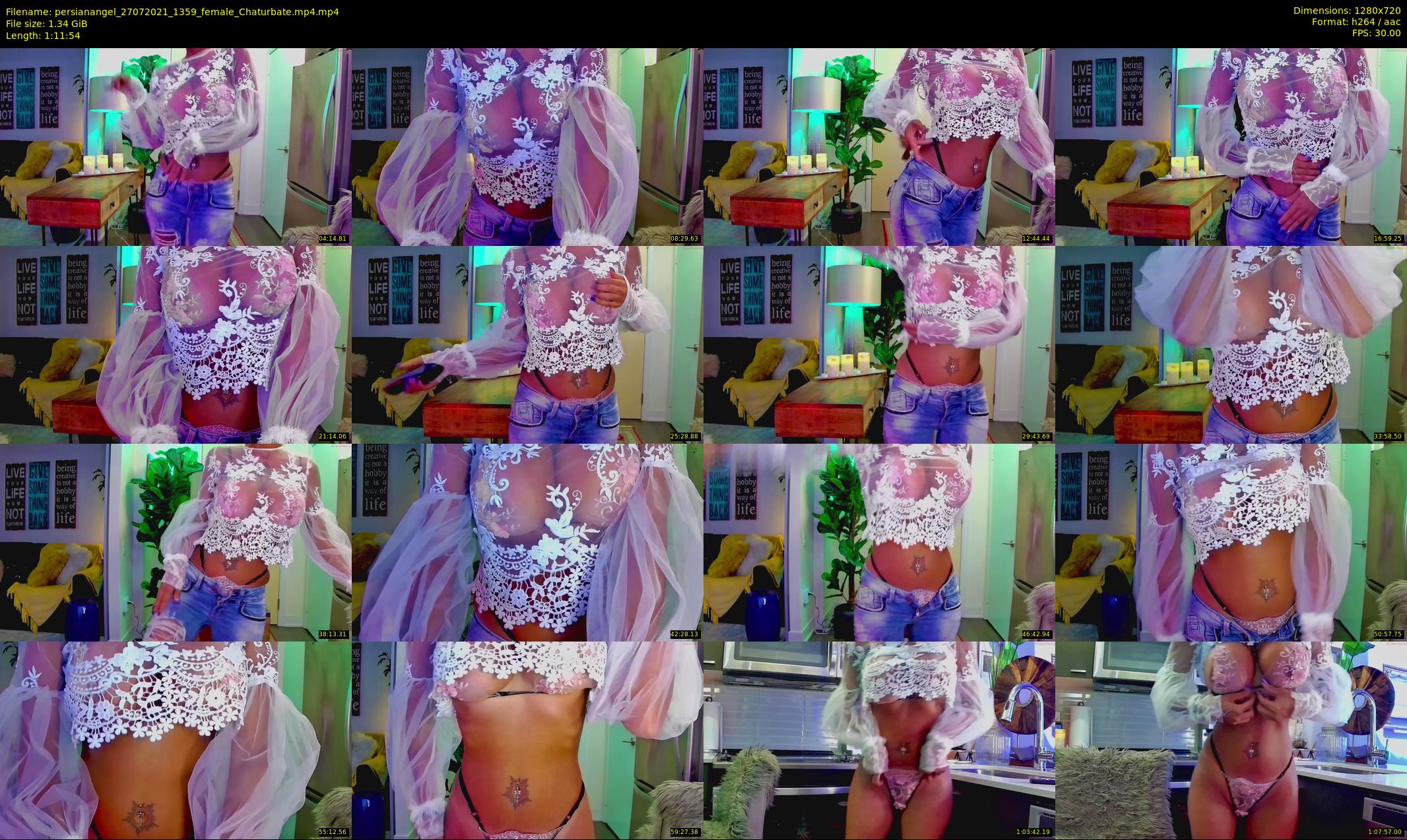 persianangel — 72 minute Chaturbate female cam show recording, 720p, Jul 27, 2021
