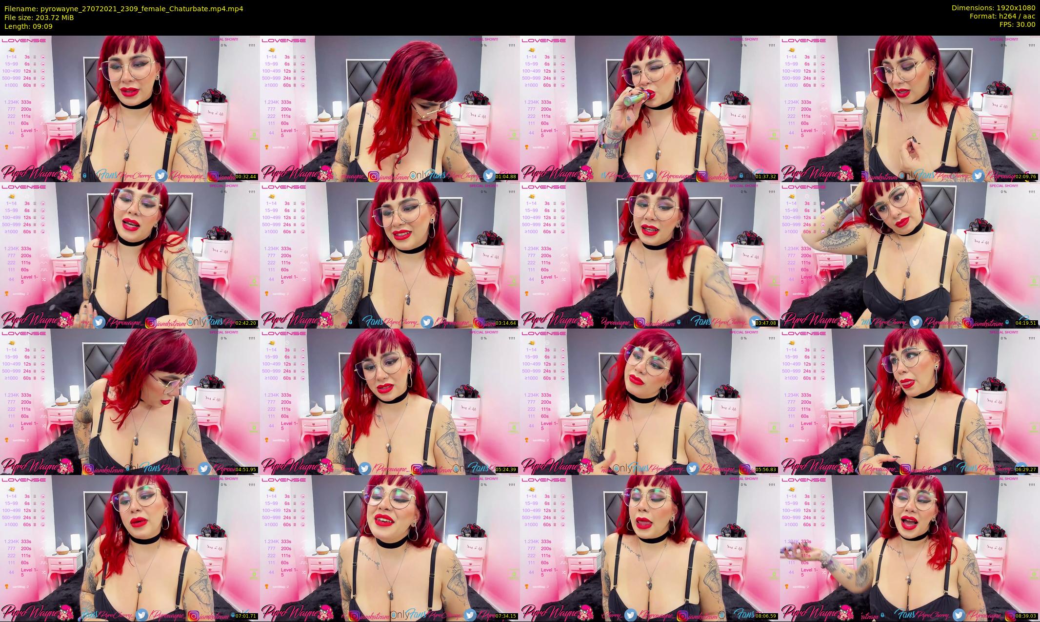 pyrowayne — 10 minute Chaturbate female cam show recording, 1080p, Jul 27, 2021