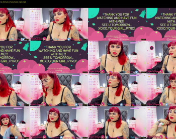 pyrowayne — 25 minute Chaturbate female cam show recording, 1080p, Jul 28, 2021