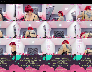 pyrowayne — 18 minute Chaturbate female cam show recording, 1080p, Jul 28, 2021