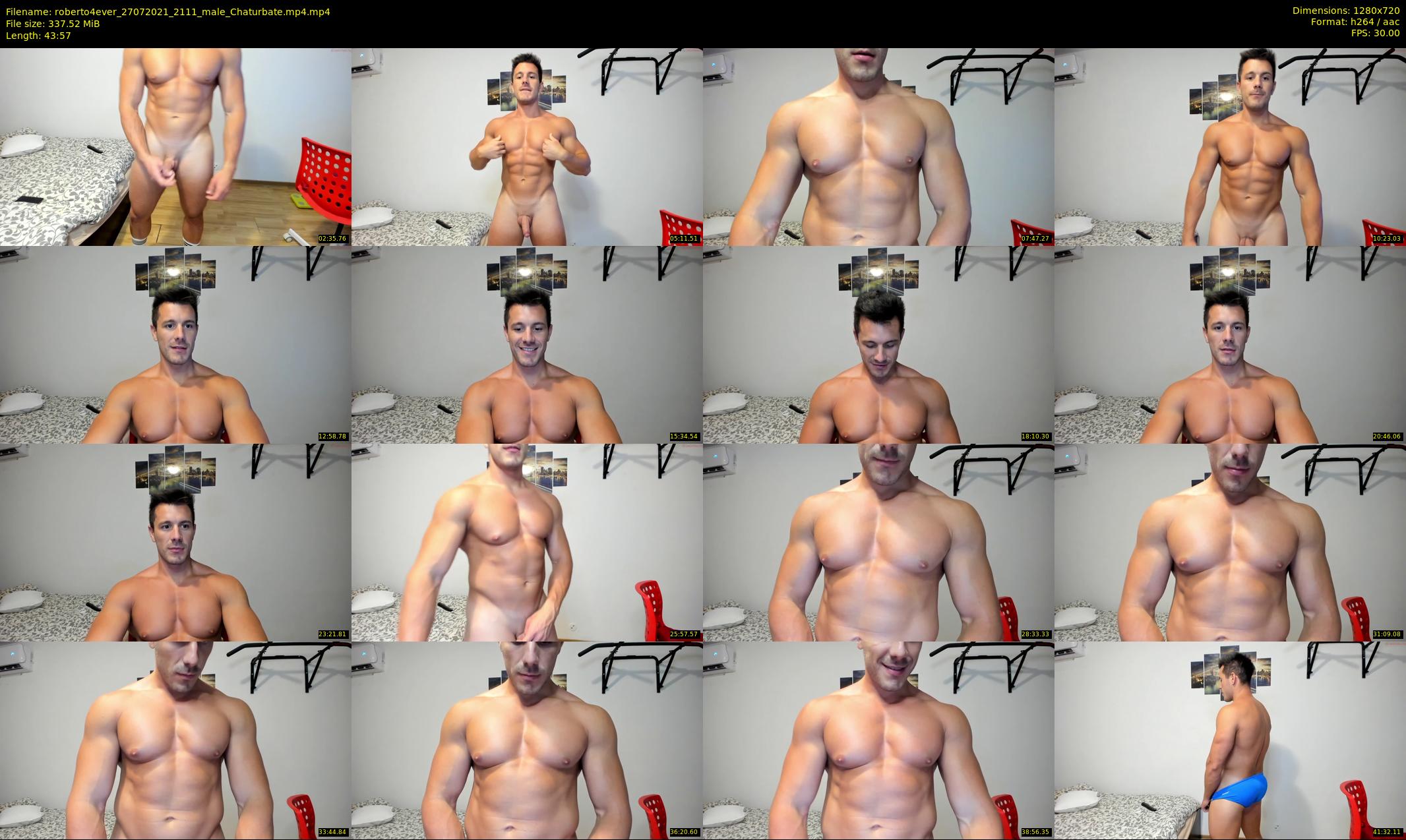roberto4ever — 44 minute Chaturbate male cam show recording, 720p, Jul 27, 2021
