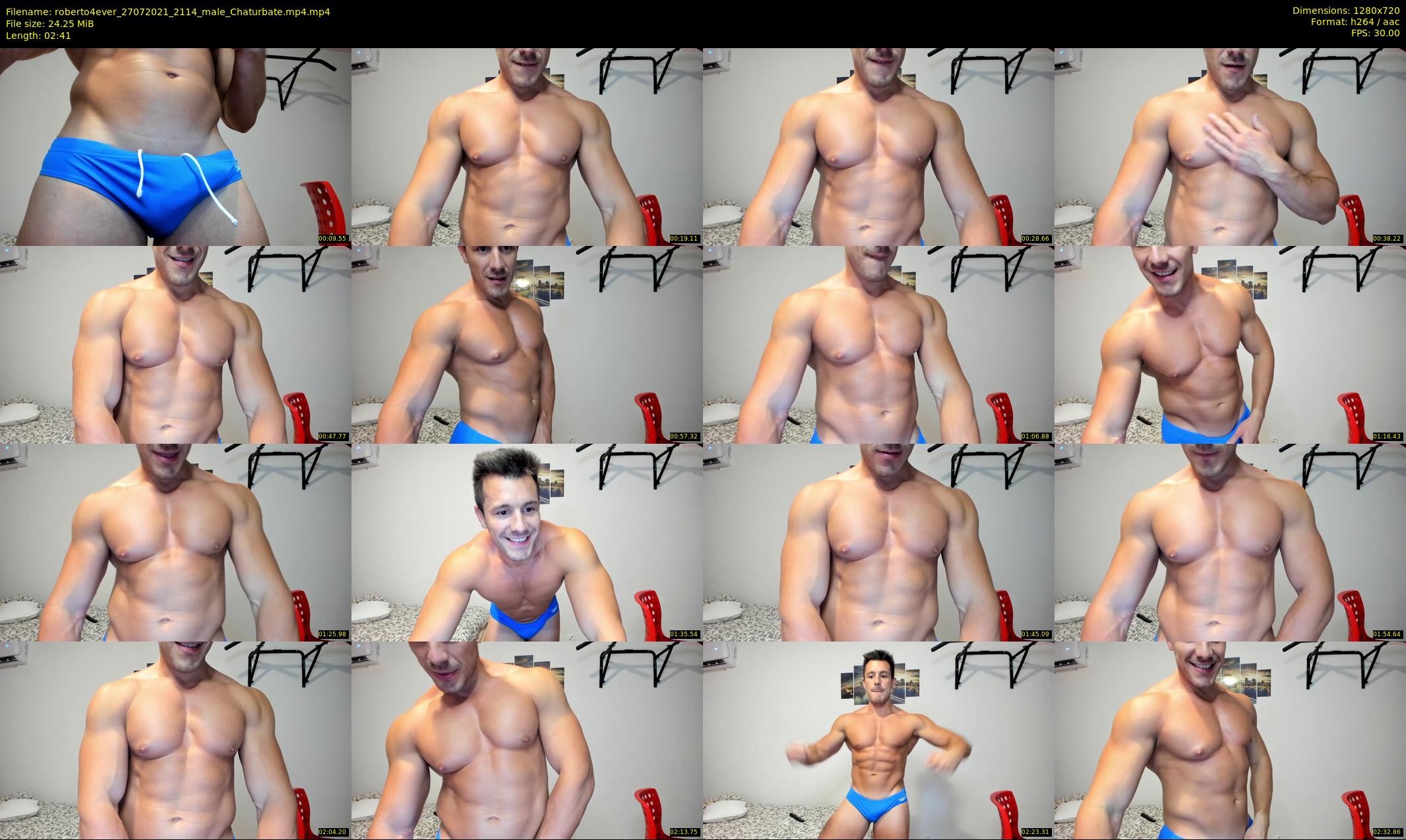 roberto4ever — 3 minute Chaturbate male cam show recording, 720p, Jul 27, 2021