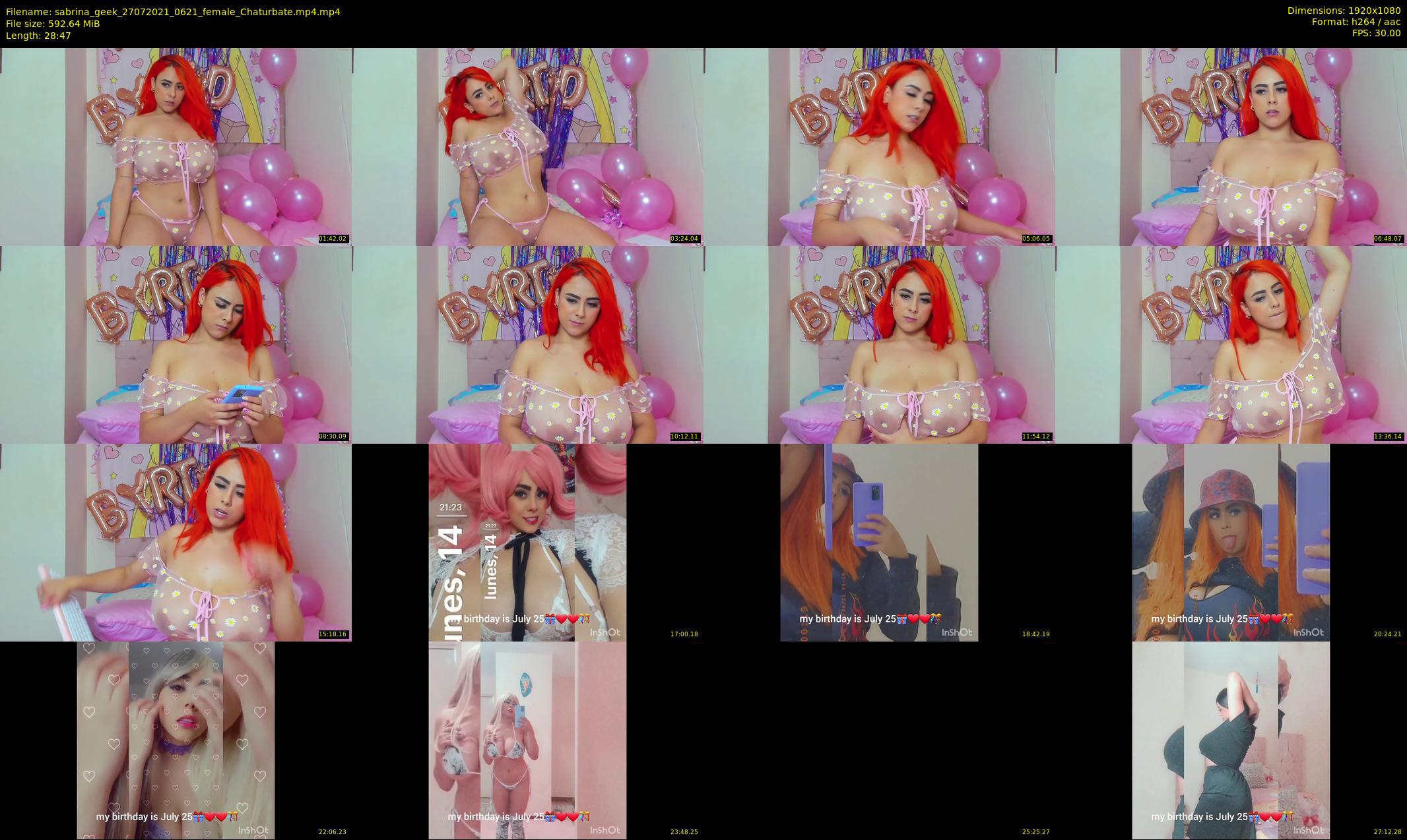 sabrina_geek — 29 minute Chaturbate female cam show recording, 1080p, Jul 27, 2021