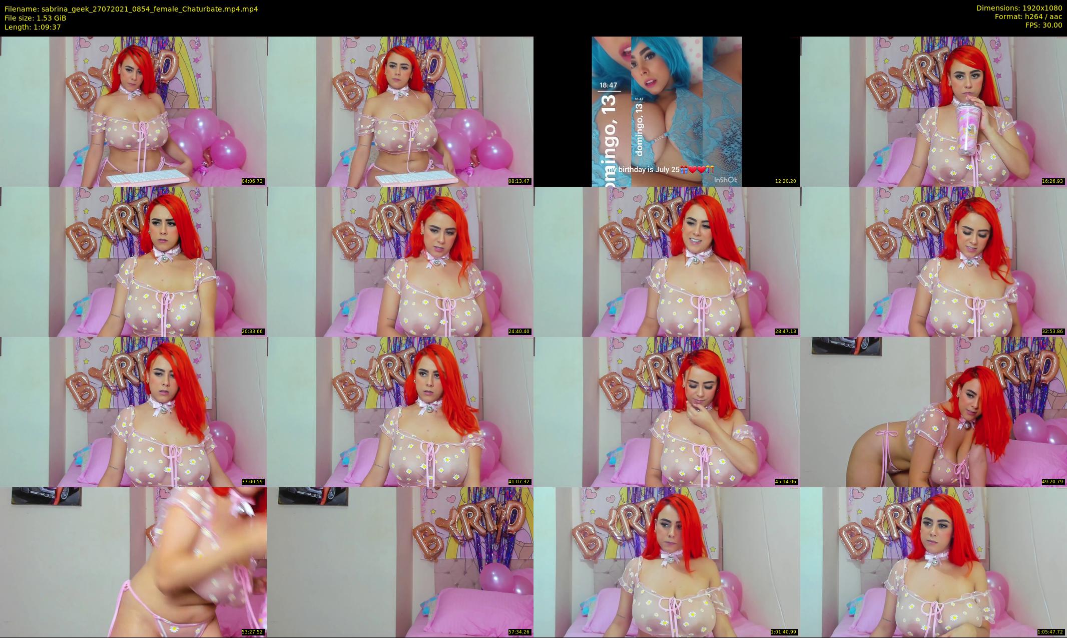 sabrina_geek — 70 minute Chaturbate female cam show recording, 1080p, Jul 27, 2021
