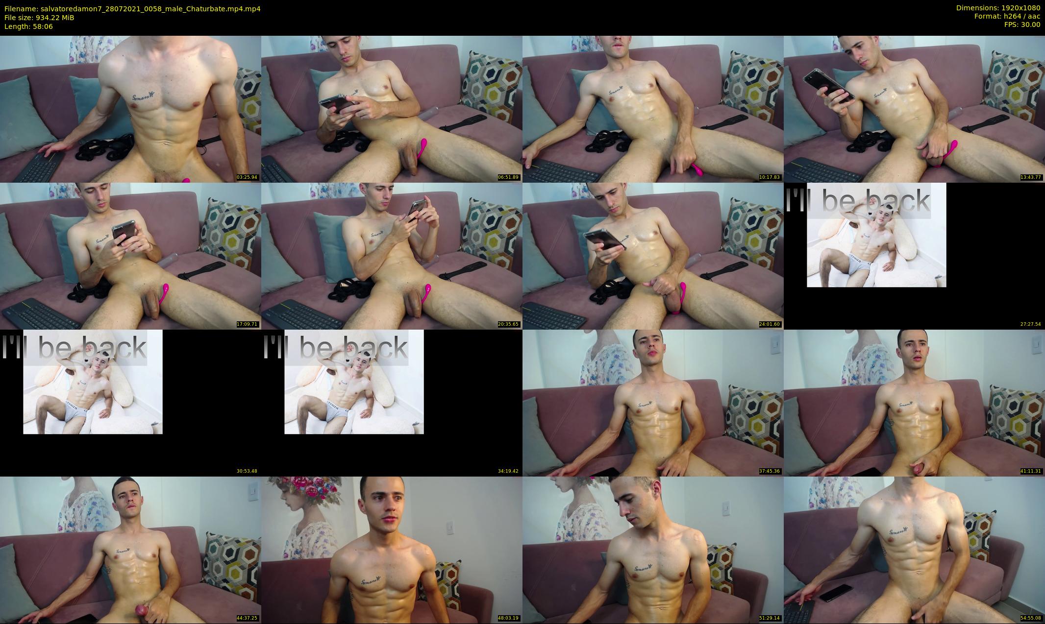 salvatoredamon7 — 59 minute Chaturbate male cam show recording, 1080p, Jul 28, 2021