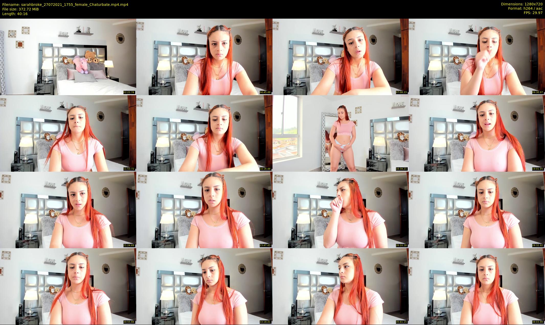 sarahbroke — 41 minute Chaturbate female cam show recording, 720p, Jul 27, 2021