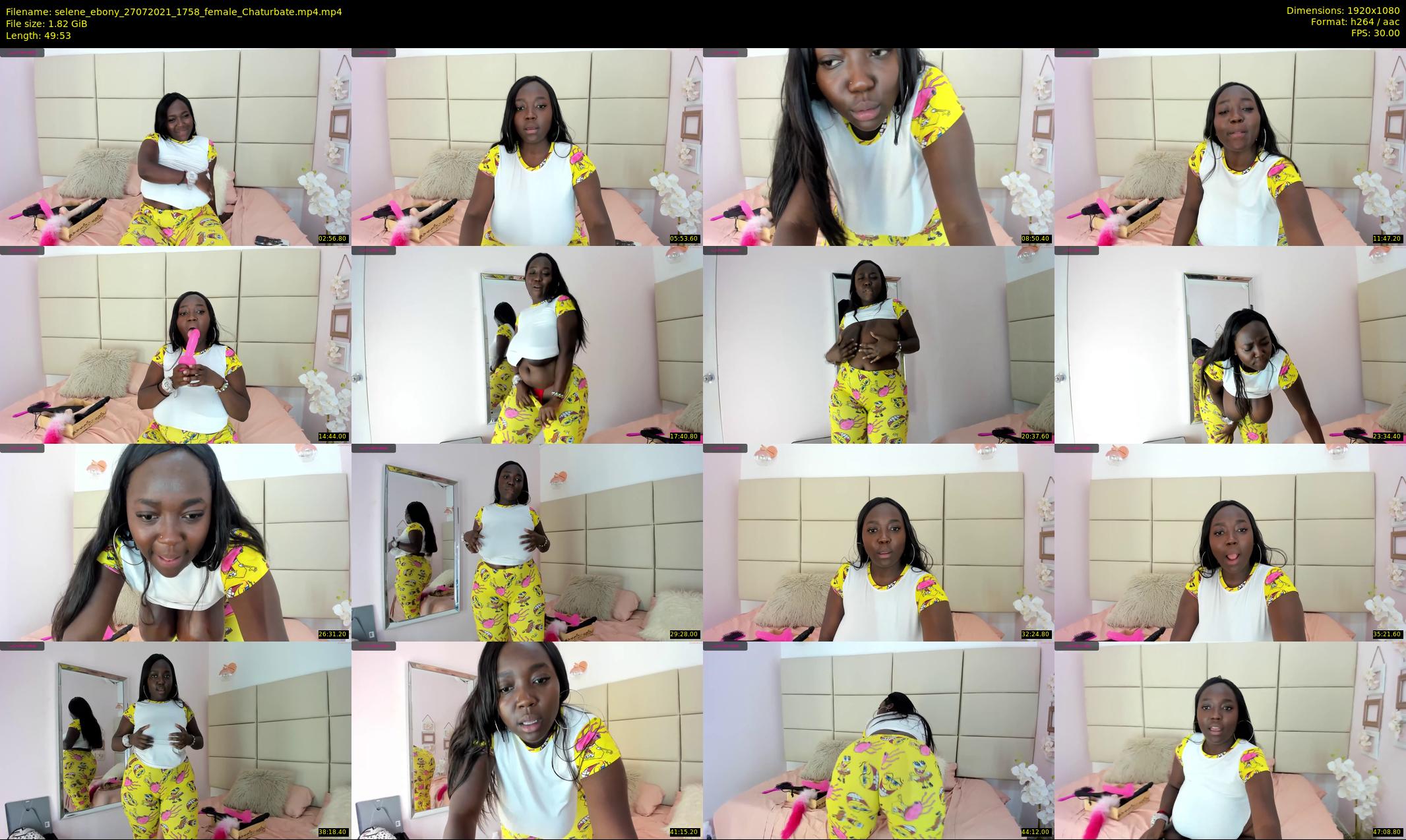 selene_ebony — 50 minute Chaturbate female cam show recording, 1080p, Jul 27, 2021