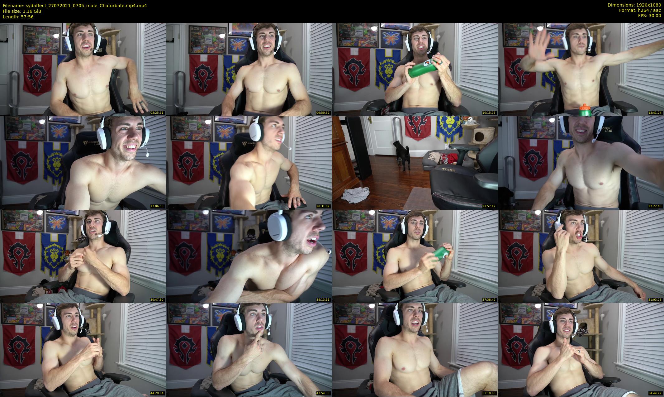 sydaffect — 58 minute Chaturbate male cam show recording, 1080p, Jul 27, 2021