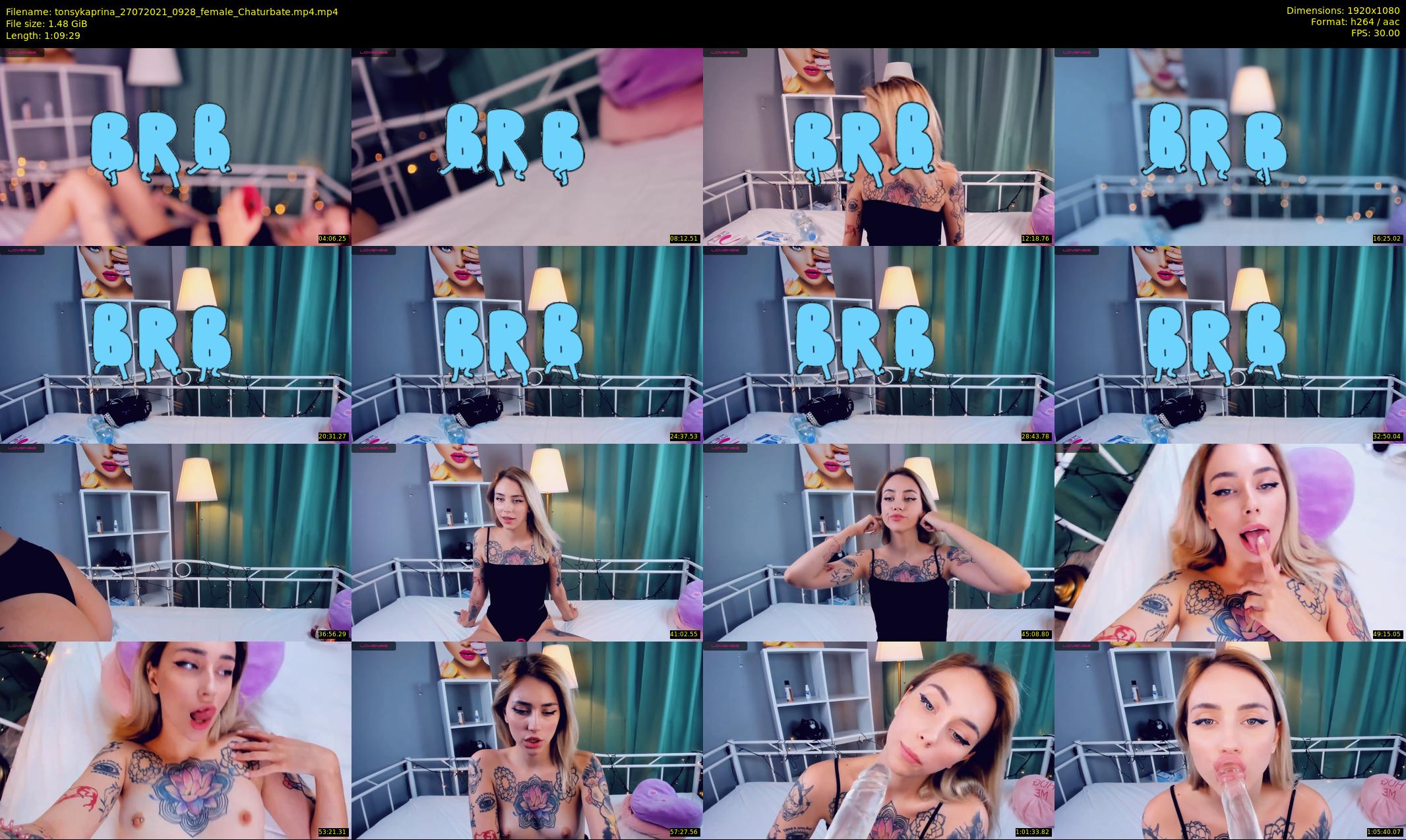 tonsykaprina — 70 minute Chaturbate couple cam show recording, 1080p, Jul 27, 2021