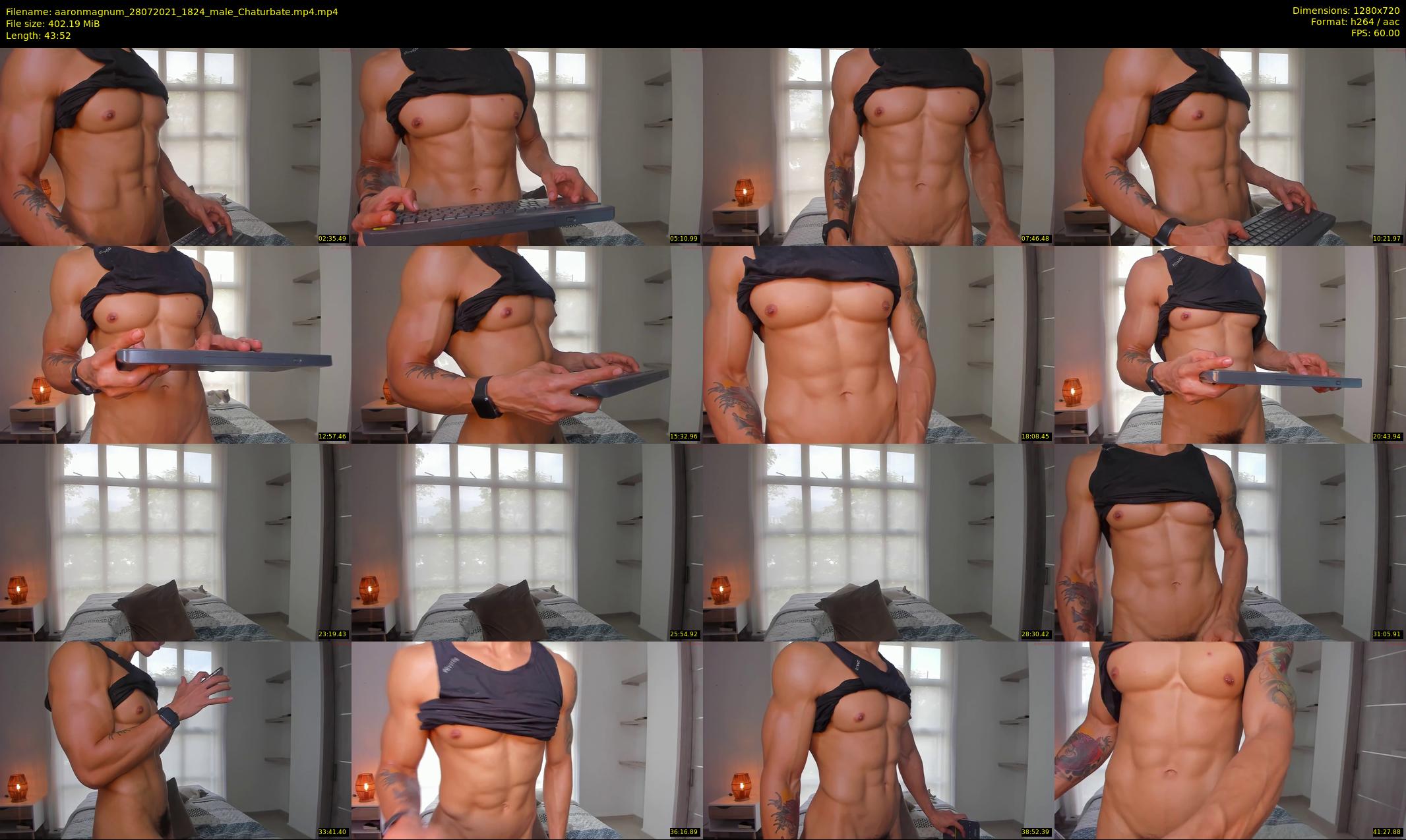 aaronmagnum — 44 minute Chaturbate male cam show recording, 720p, Jul 28, 2021