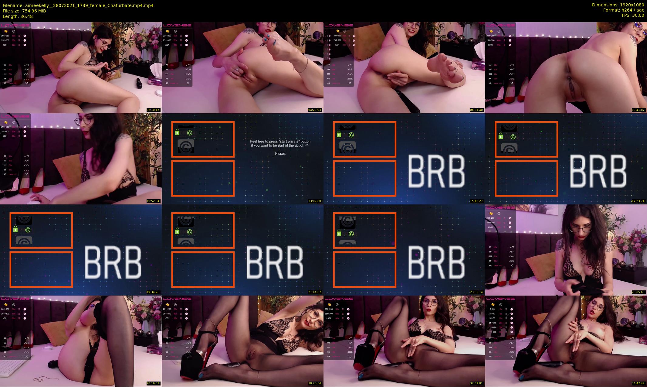 aimeekelly_ — 37 minute Chaturbate female cam show recording, 1080p, Jul 28, 2021