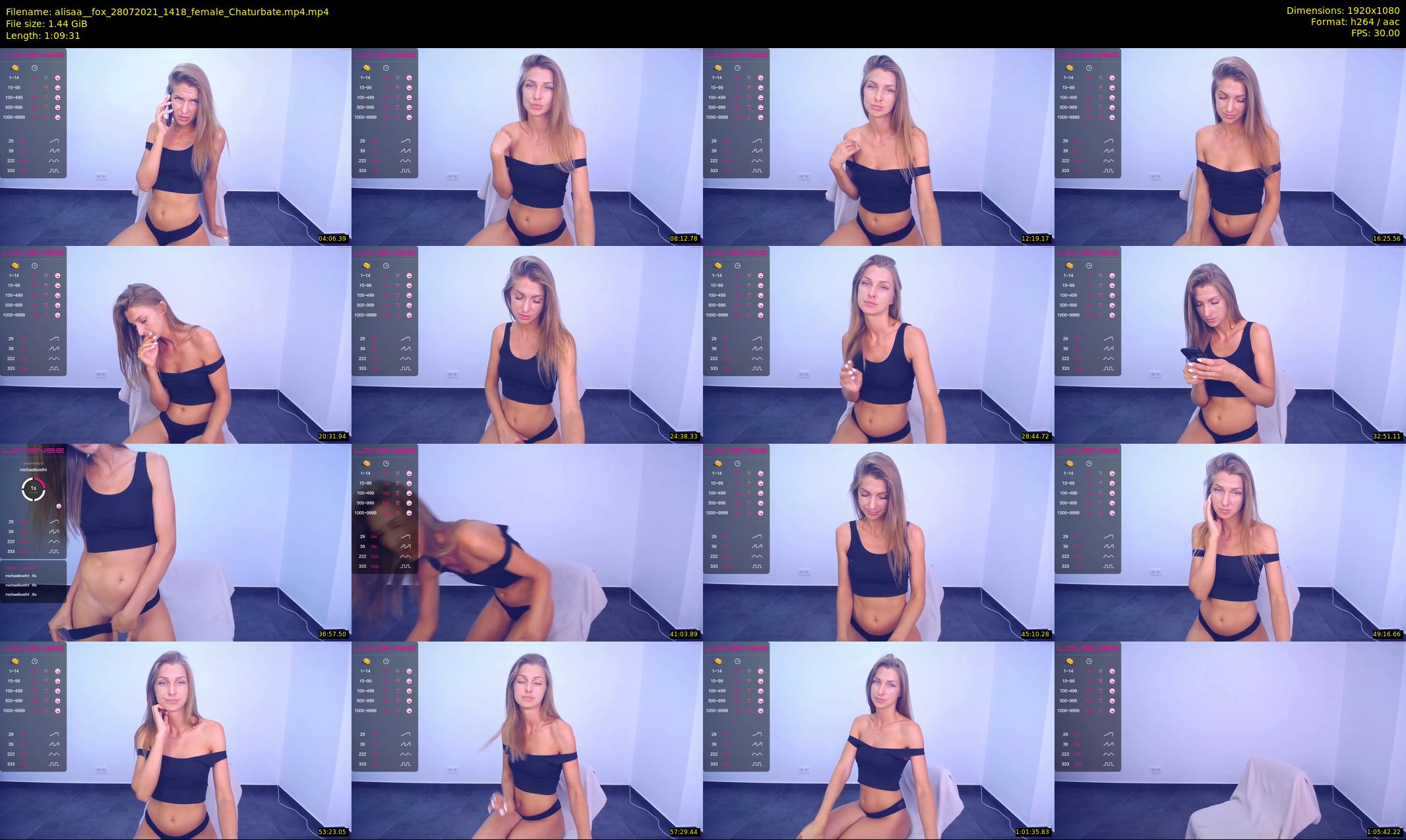 alisaa__fox — 70 minute Chaturbate female cam show recording, 1080p, Jul 28, 2021