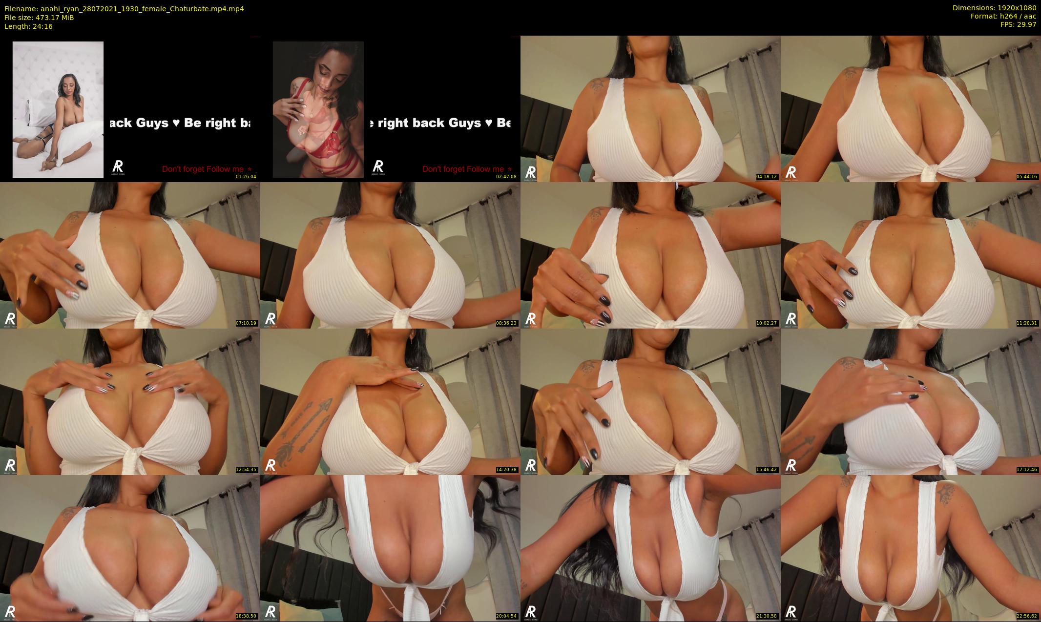anahi_ryan — 25 minute Chaturbate female cam show recording, 1080p, Jul 28, 2021