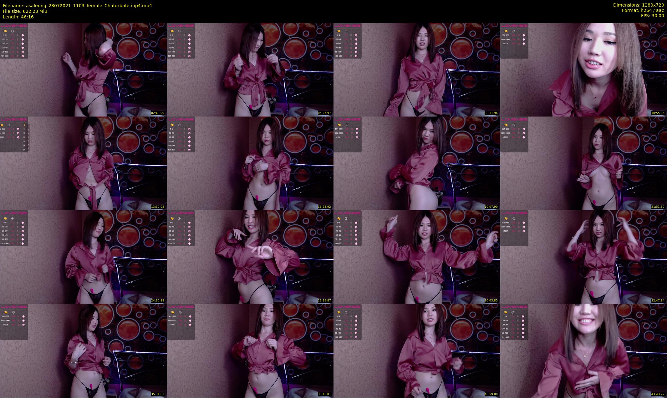 asaleong — 47 minute Chaturbate female cam show recording, 720p, Jul 28, 2021