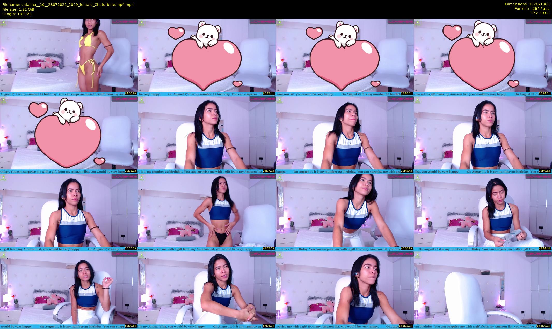 catalina__10_ — 70 minute Chaturbate female cam show recording, 1080p, Jul 28, 2021