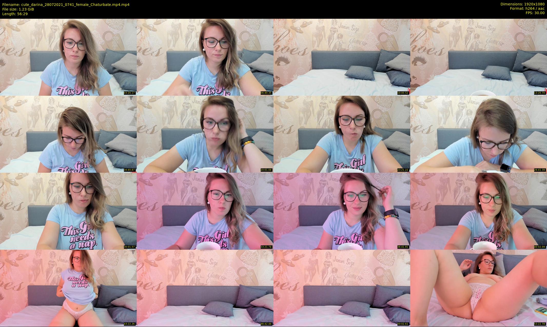 cute_darina — 57 minute Chaturbate female cam show recording, 1080p, Jul 28, 2021