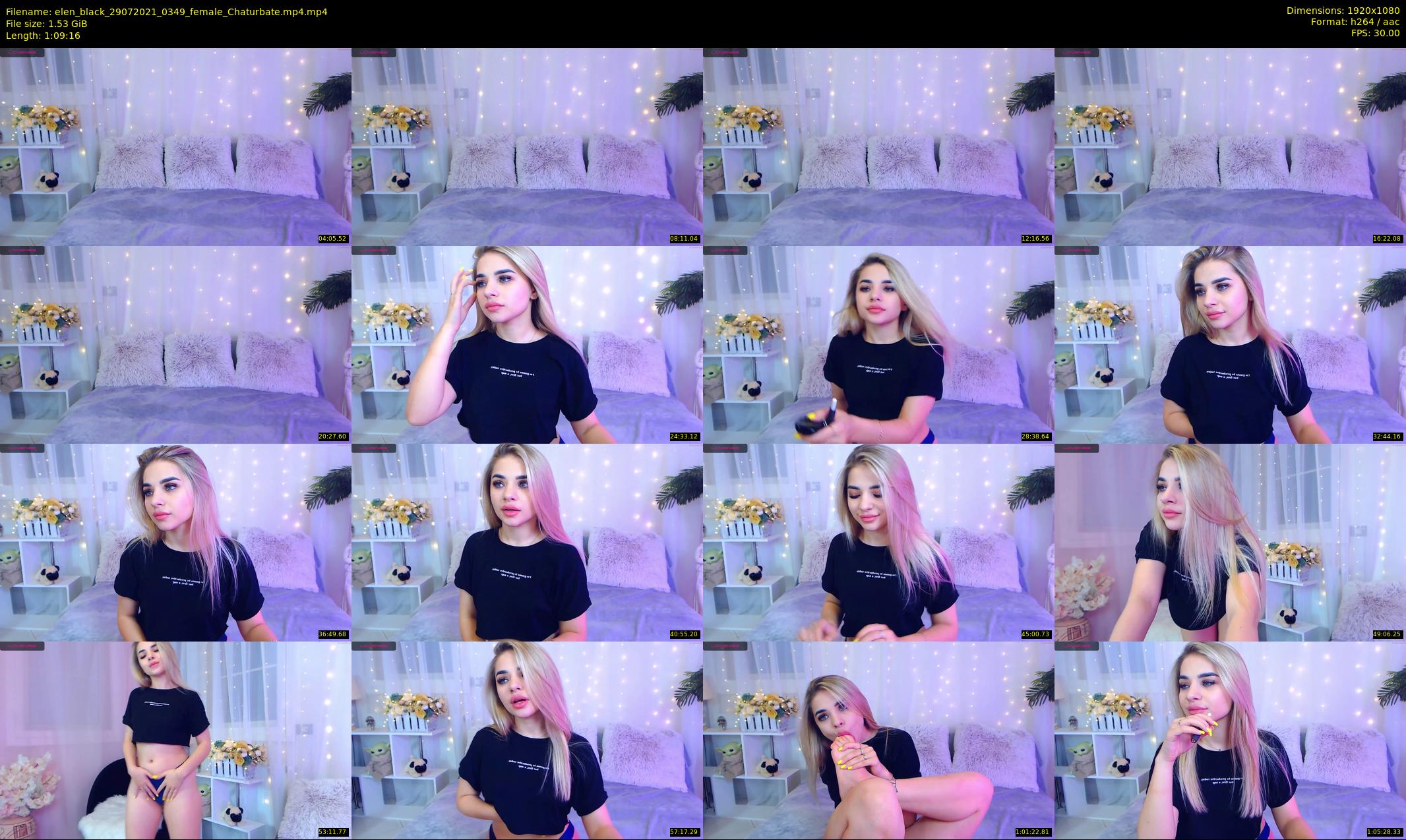 elen_black — 70 minute Chaturbate female cam show recording, 1080p, Jul 29, 2021