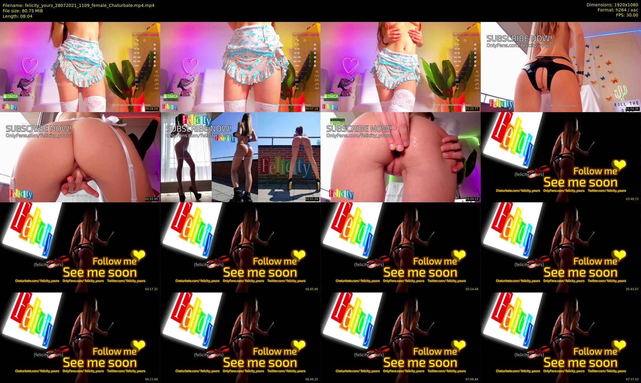 felicity_yours — 9 minute Chaturbate female cam show recording, 1080p, Jul 28, 2021