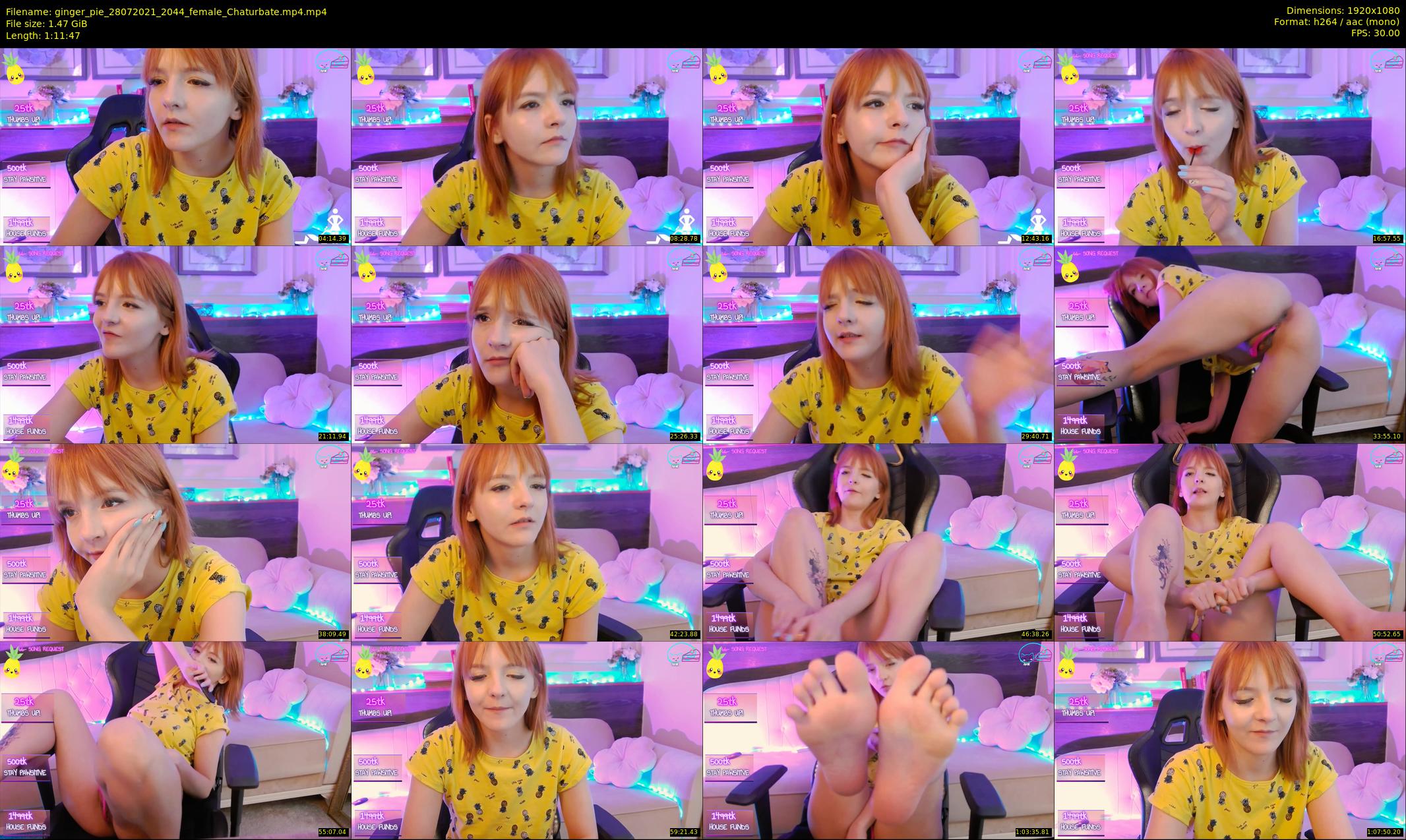 ginger_pie — 72 minute Chaturbate female cam show recording, 1080p, Jul 28, 2021