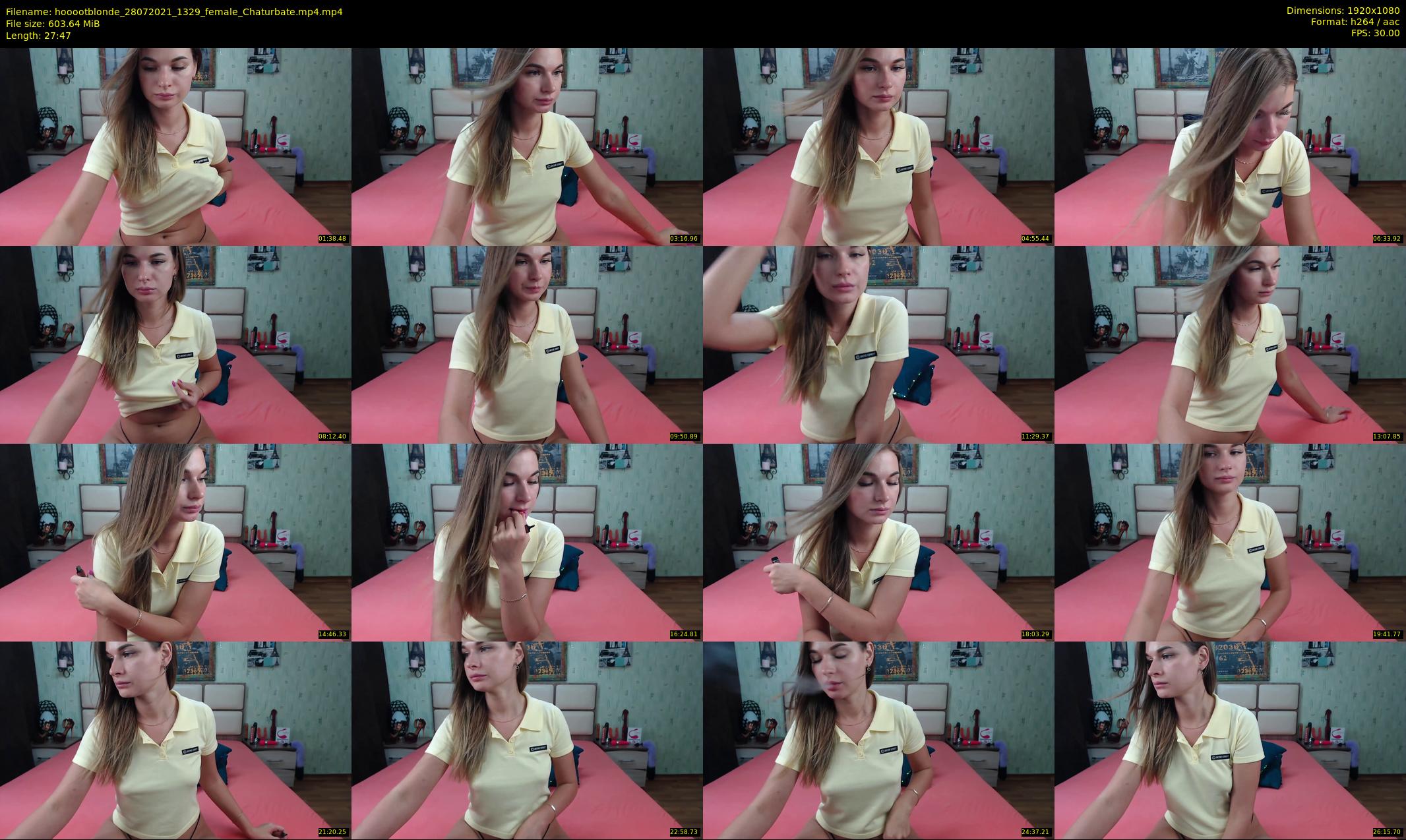 hooootblonde — 28 minute Chaturbate female cam show recording, 1080p, Jul 28, 2021