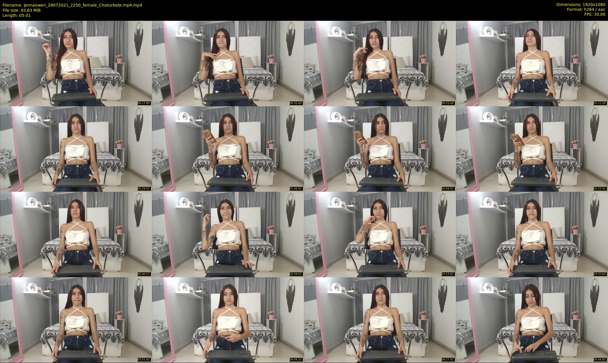 jennaowen — 6 minute Chaturbate female cam show recording, 1080p, Jul 28, 2021