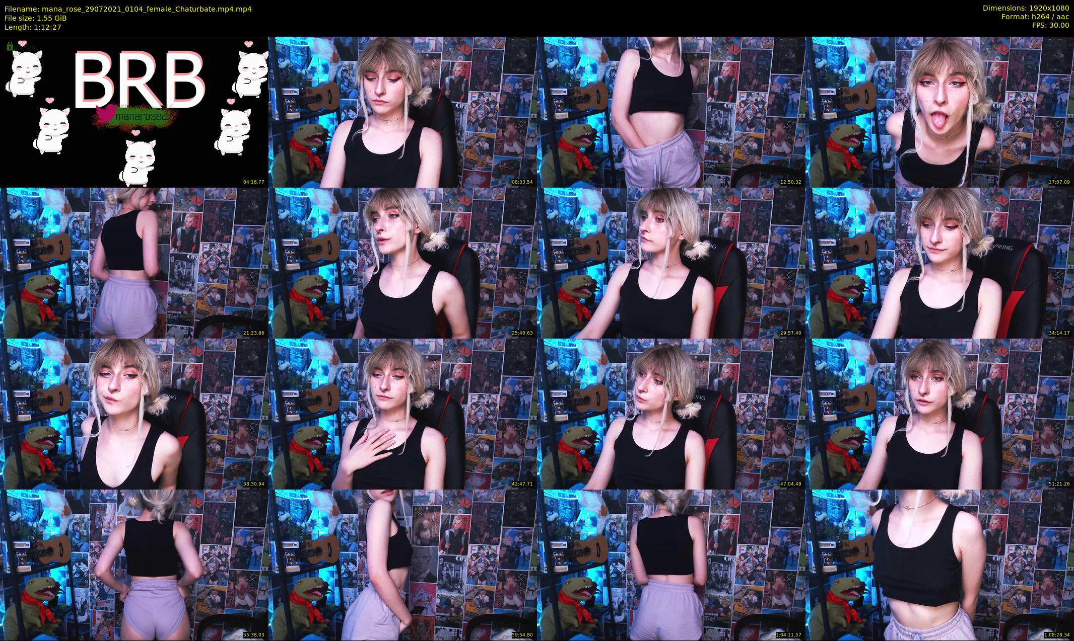 mana_rose — 73 minute Chaturbate female cam show recording, 1080p, Jul 29, 2021