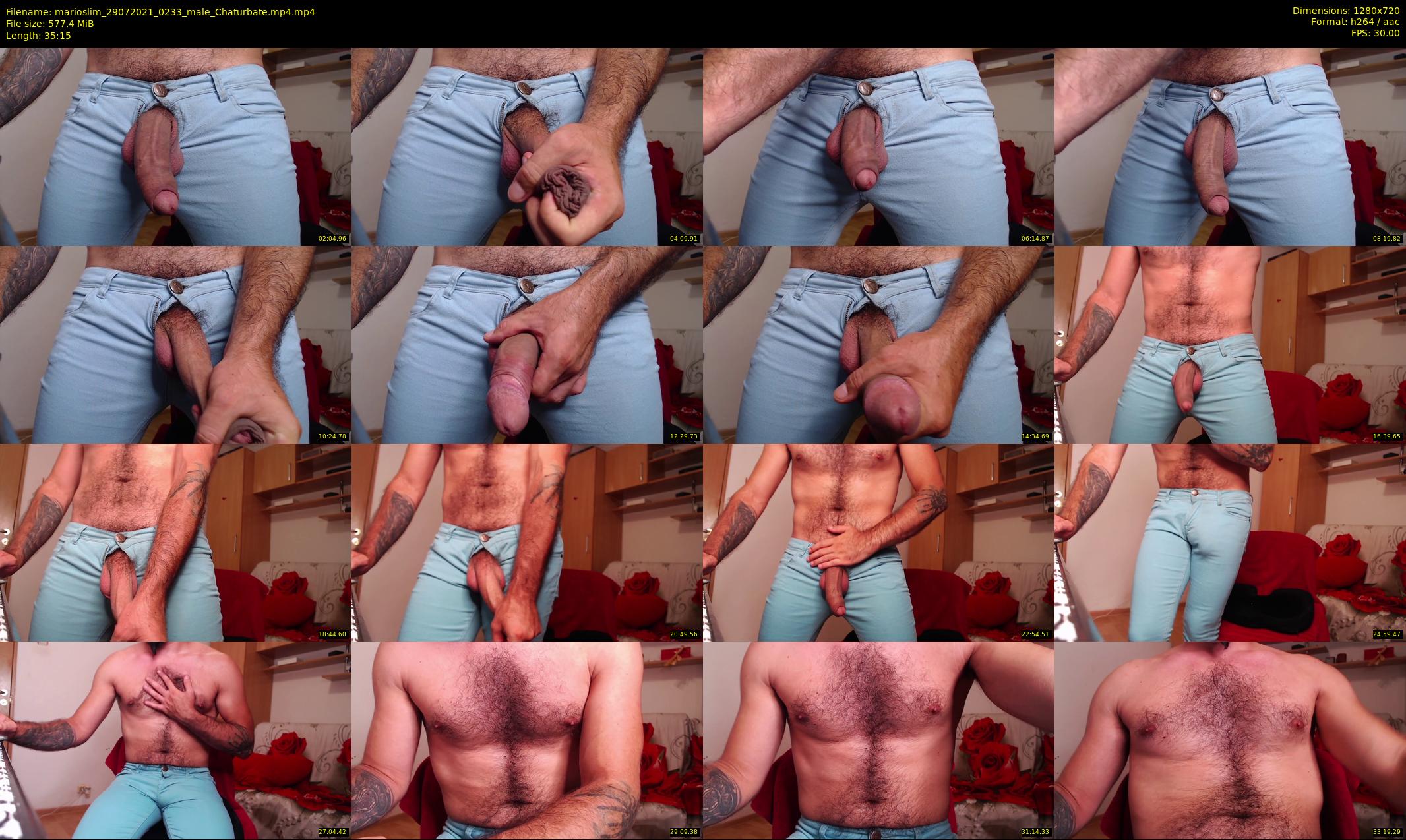 marioslim — 36 minute Chaturbate male cam show recording, 720p, Jul 29, 2021