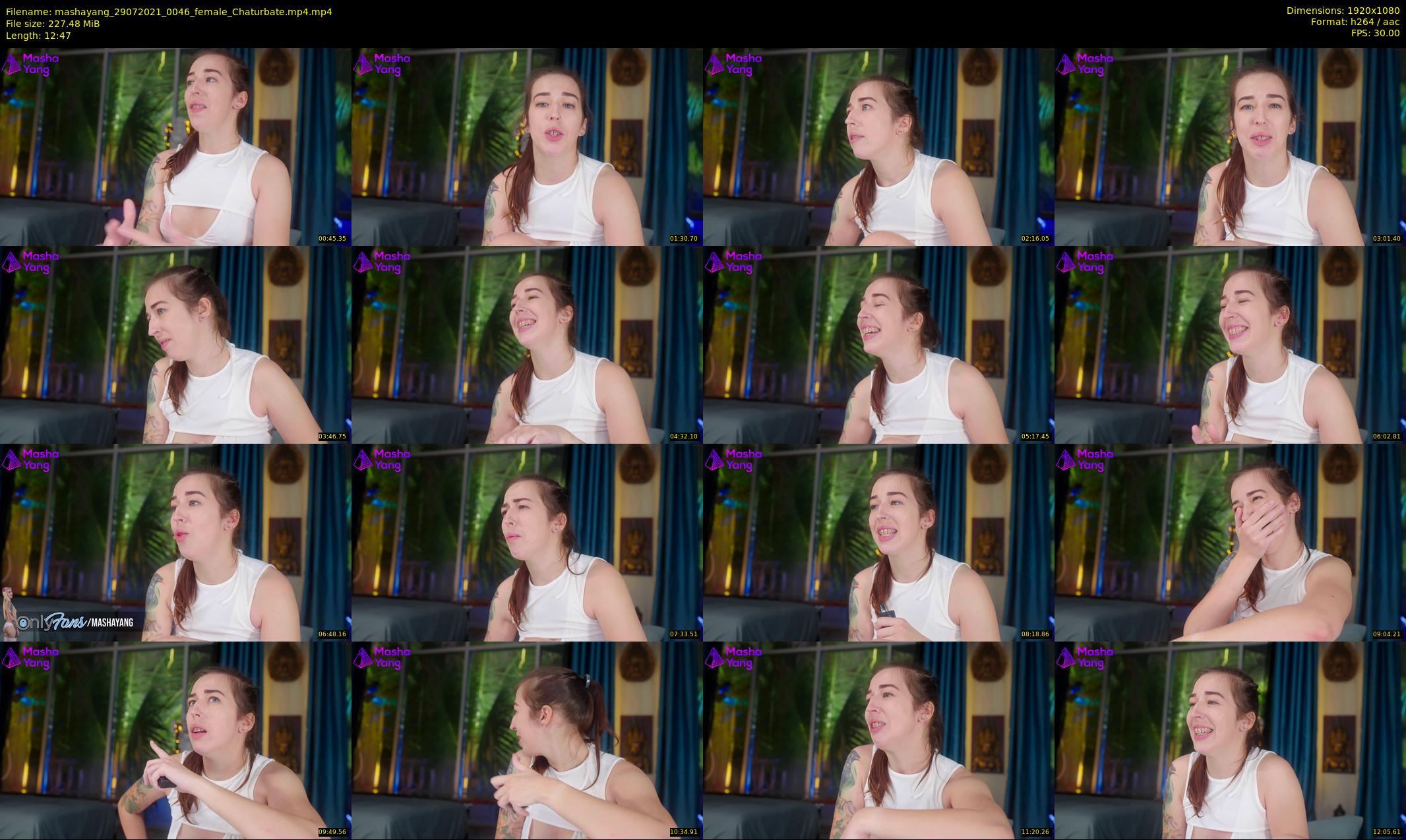 mashayang — 13 minute Chaturbate female cam show recording, 1080p, Jul 29, 2021