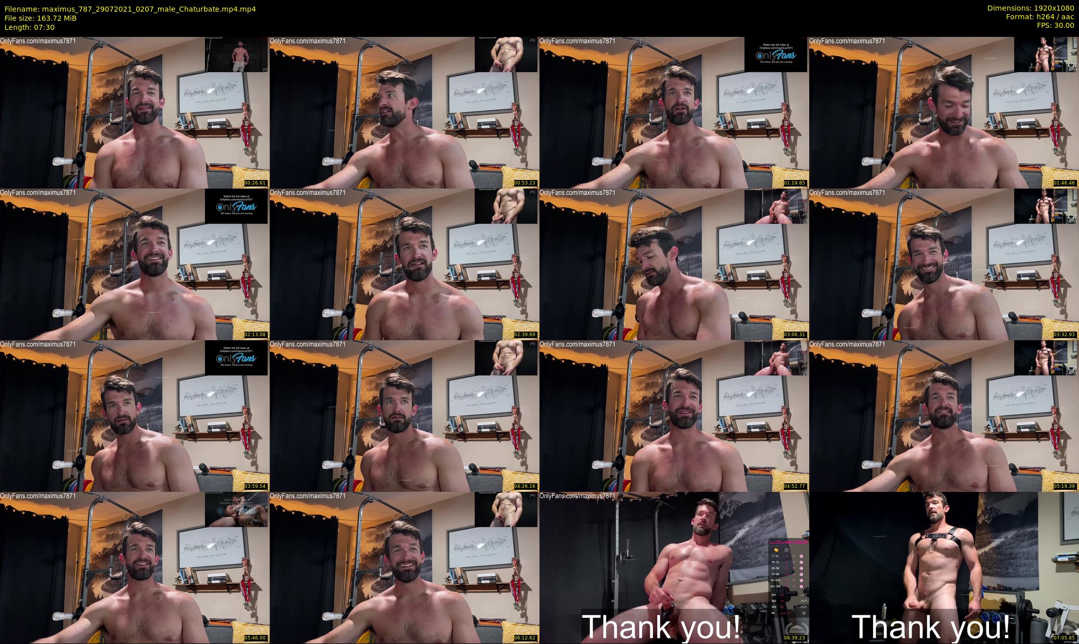 maximus_787 — 8 minute Chaturbate male cam show recording, 1080p, Jul 29, 2021