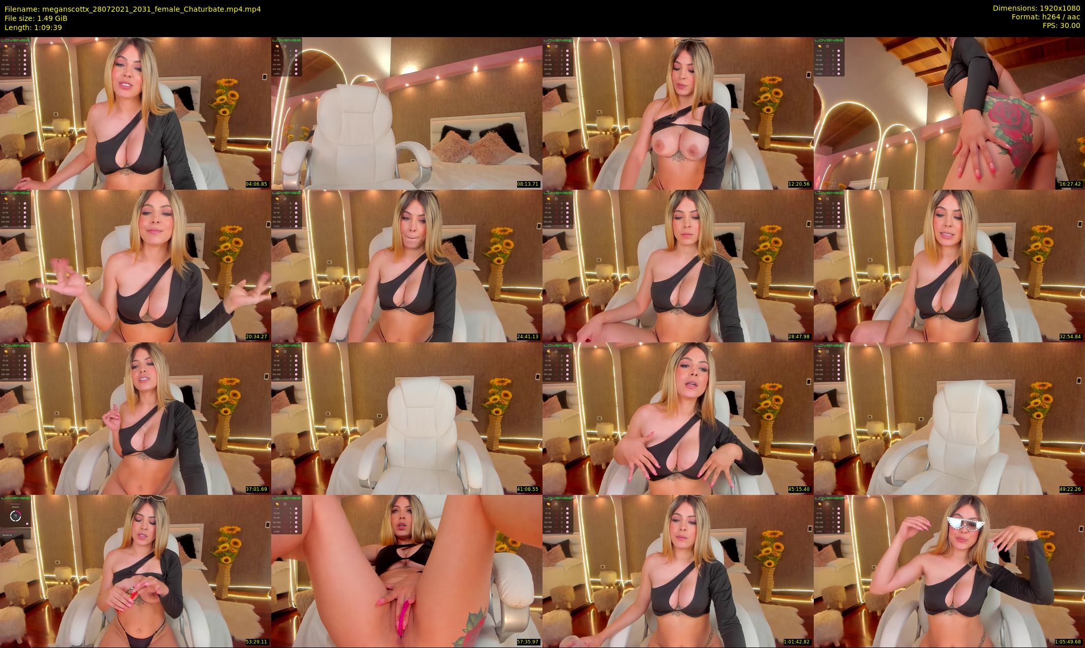 meganscottx — 70 minute Chaturbate female cam show recording, 1080p, Jul 28, 2021