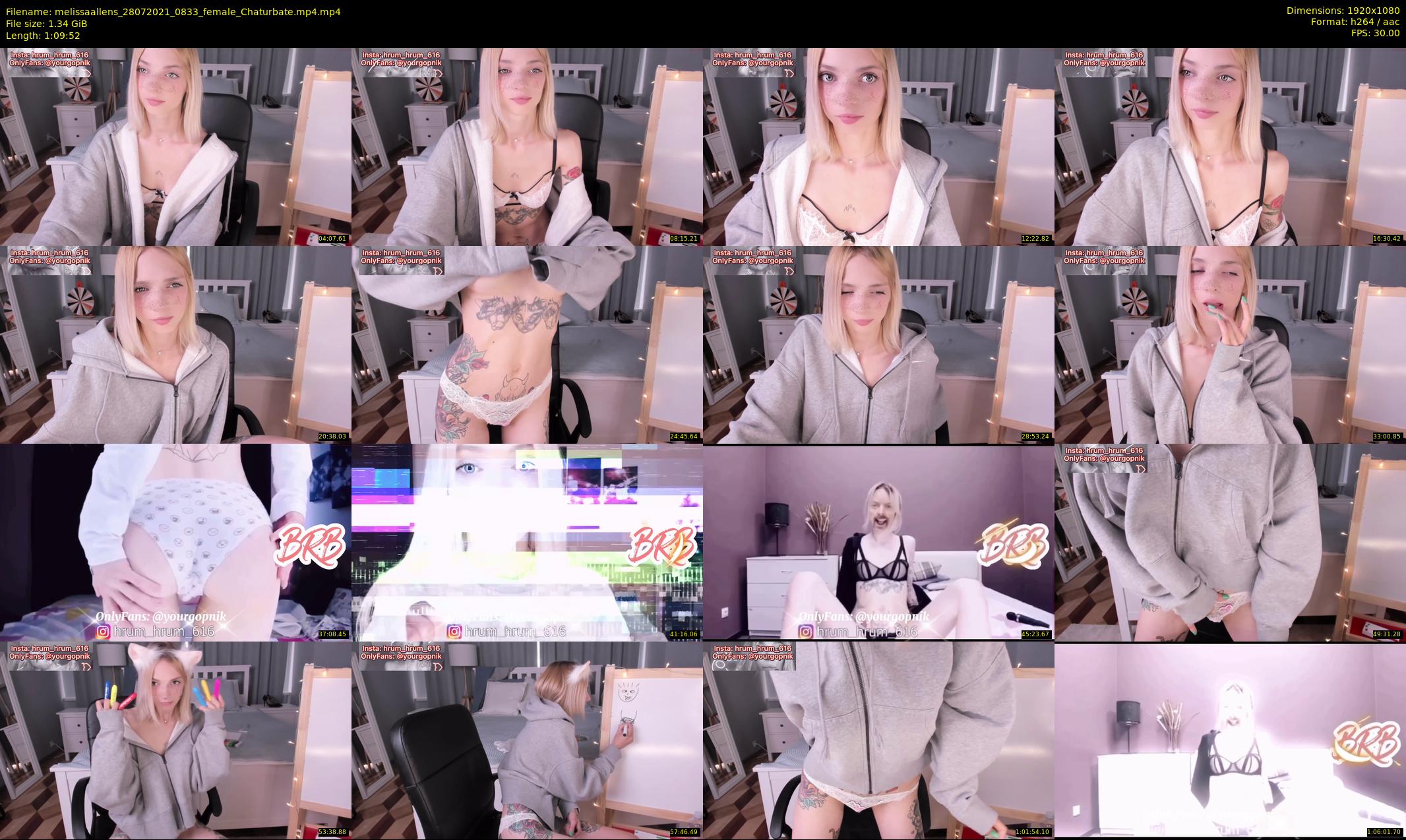 melissaallens — 70 minute Chaturbate female cam show recording, 1080p, Jul 28, 2021