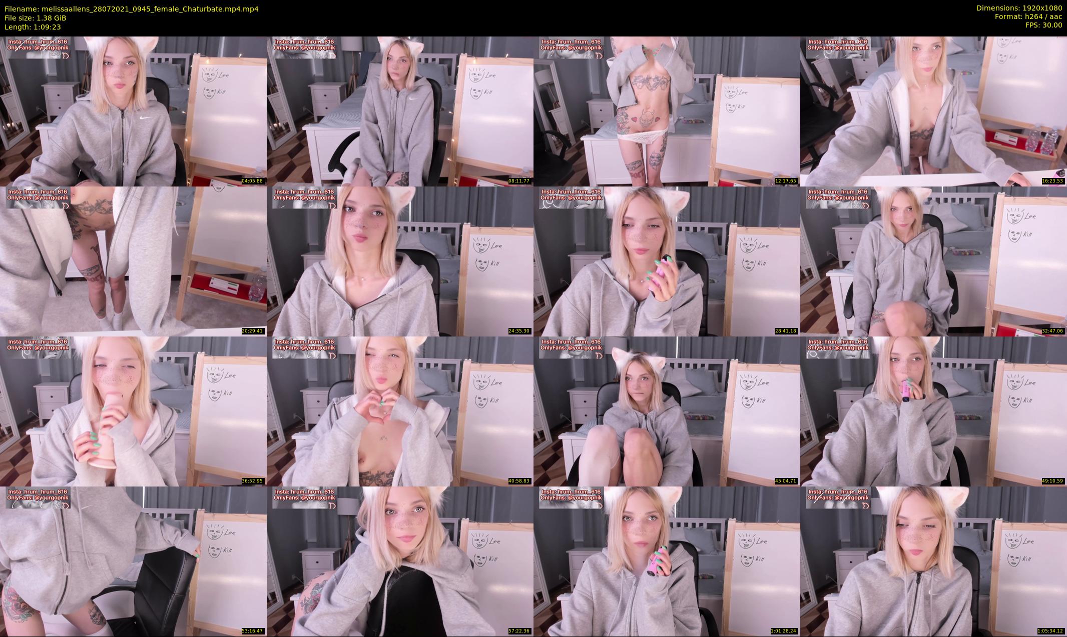 melissaallens — 70 minute Chaturbate female cam show recording, 1080p, Jul 28, 2021