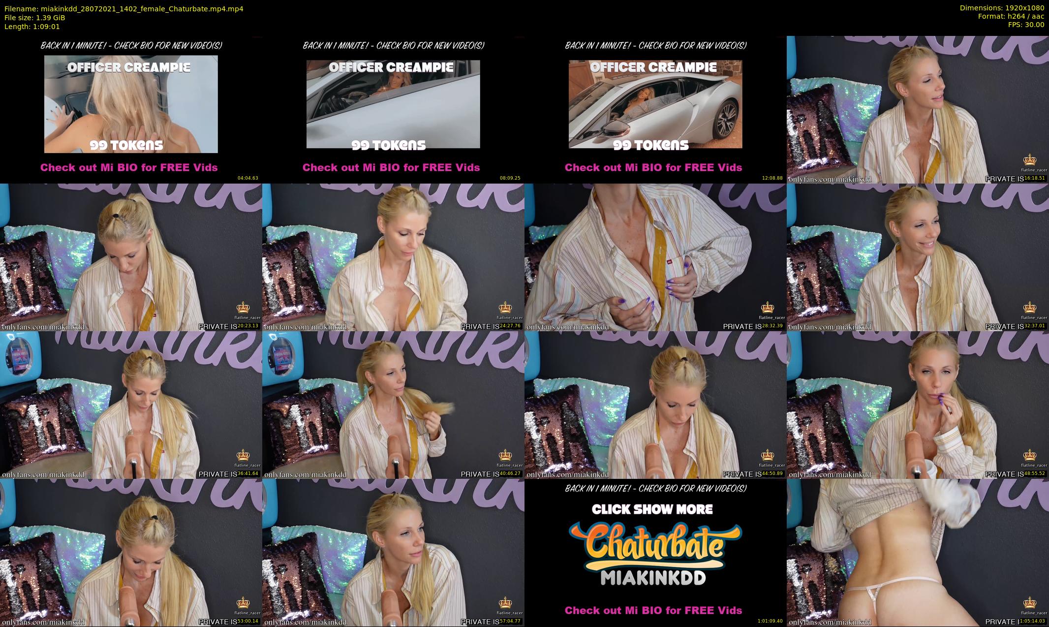 miakinkdd — 70 minute Chaturbate female cam show recording, 1080p, Jul 28, 2021